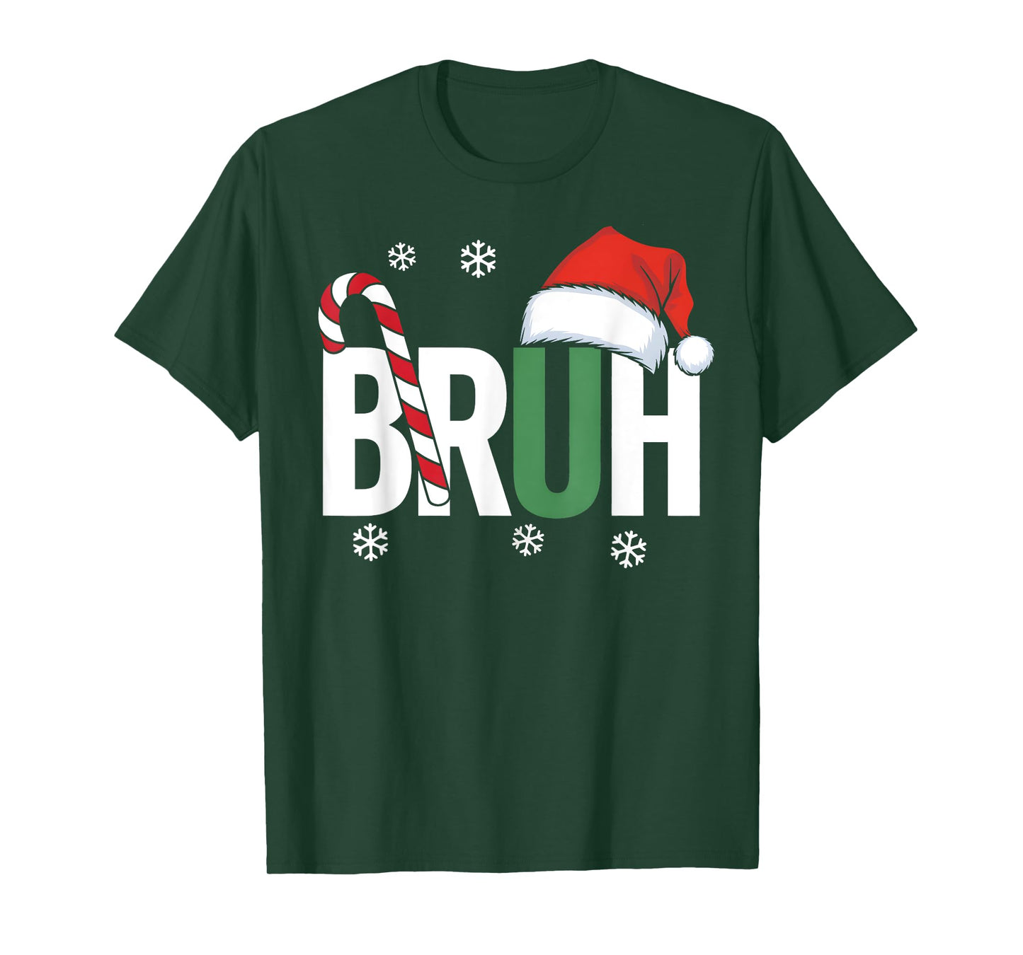 Bruh Christmas Santa Happy Christmas Family Xmas Christmas T-Shirt