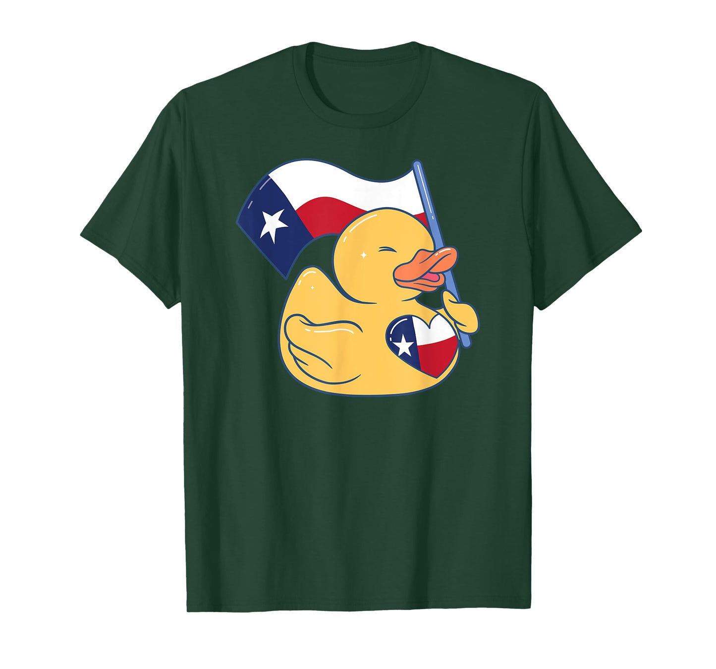 Easily Distracted By Ducks Texas Flag Bird Dallas Austin Tx T-Shirt