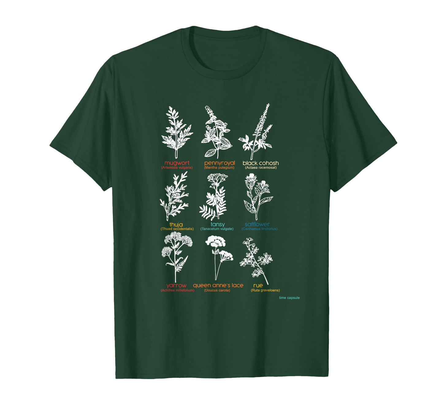 Mugwort Pennyroyal Black Cohosh Herbs Lovers T-Shirt