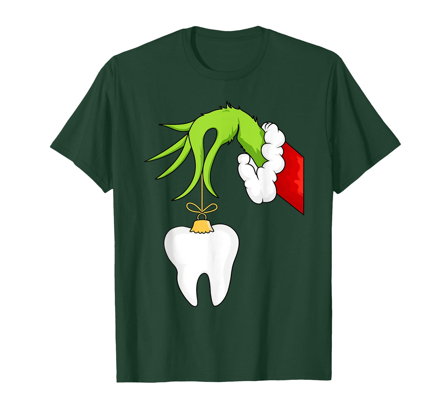 Christmas Tooth Dentist Dental Assistant Teeth Xmas Pajamas T-Shirt