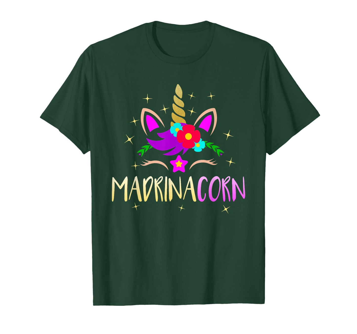 Madrinacorn Spanish Godmother Funny Unicorn T-Shirt