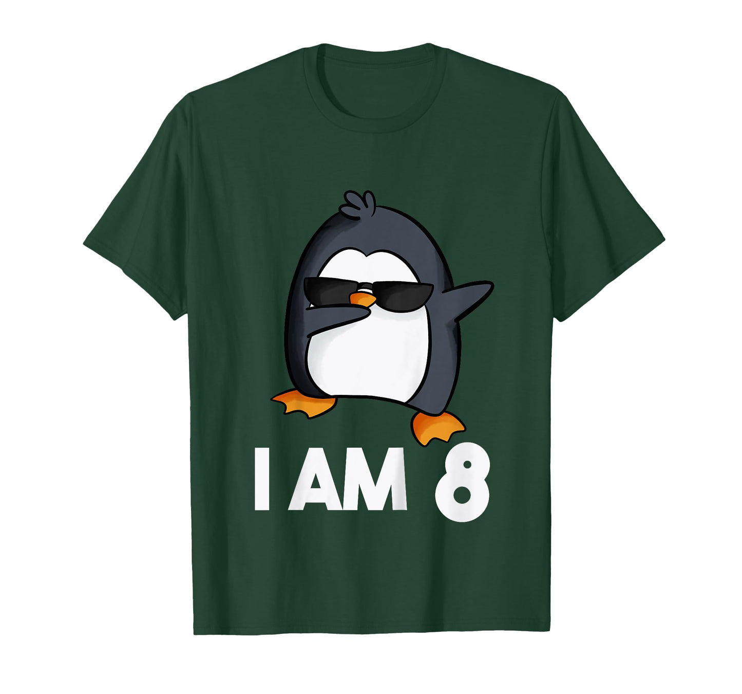Penguin Birthday Shirt 8 Years Old Birthday Outfit Kids T-Shirt
