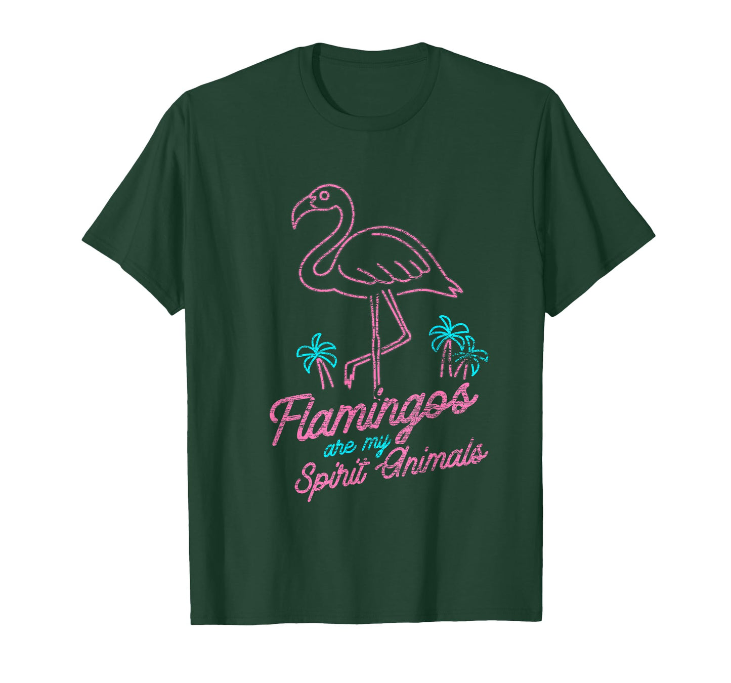 Flamingos Are My Spirit Animals Flamingo T-Shirt