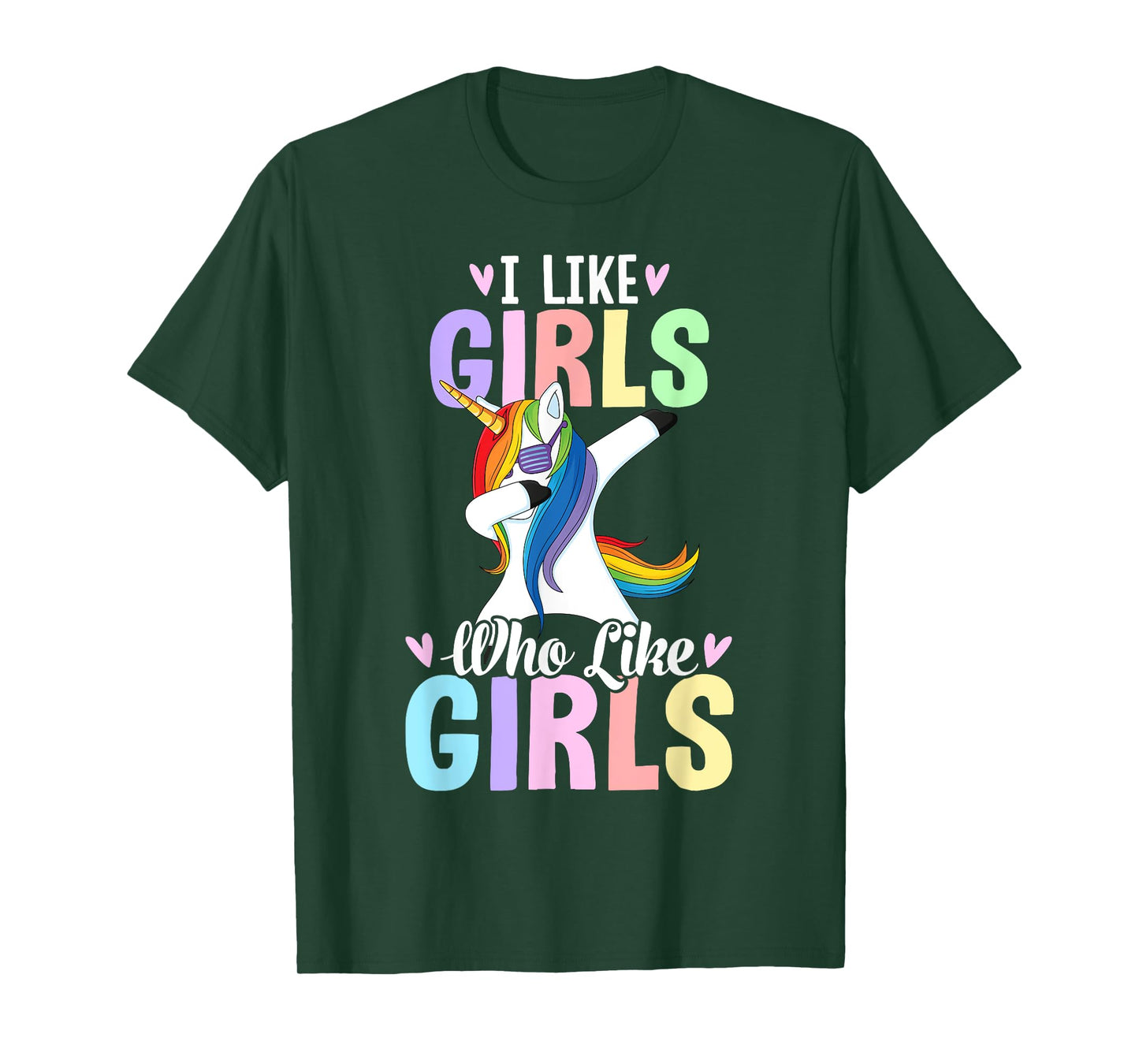 I Like Girls Who Like Girls Lesbian Pride Rainbow Flag LGBTQ T-Shirt