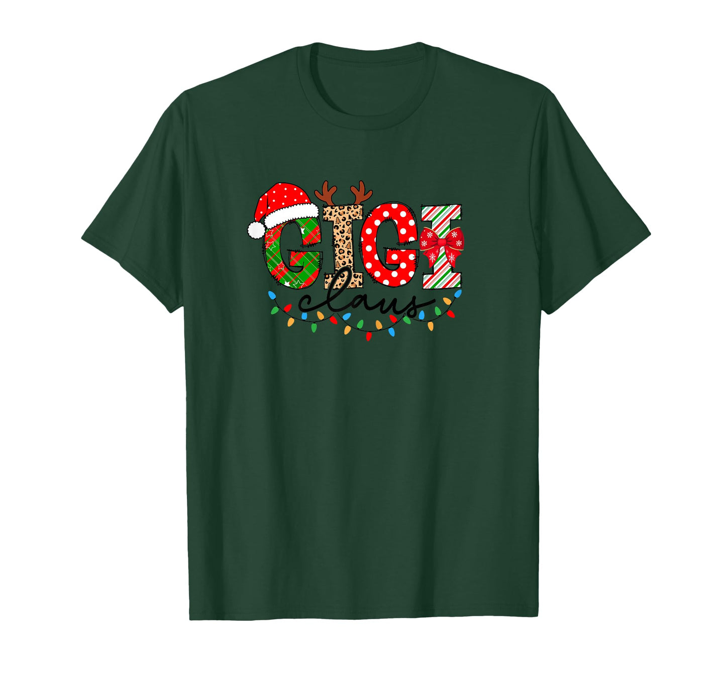 Gigi Claus Merry Christmas For Gigi Xmas Vibes Costume T-Shirt