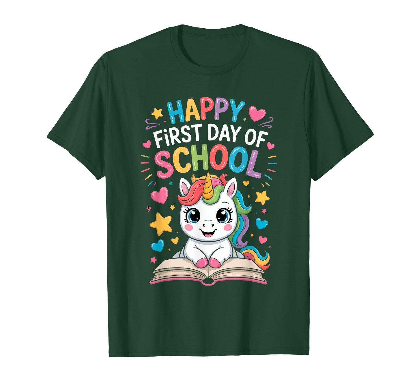 Happy First Day of School Unicorn T-Shirt