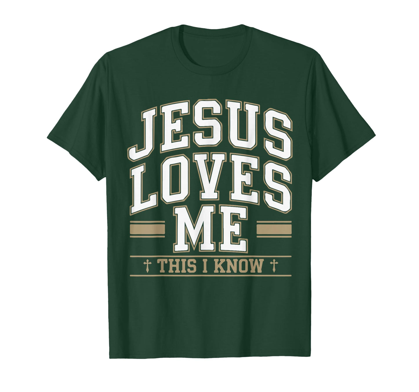 Jesus Loves Me This I Know Christian Faith Gift Bible Verse T-Shirt