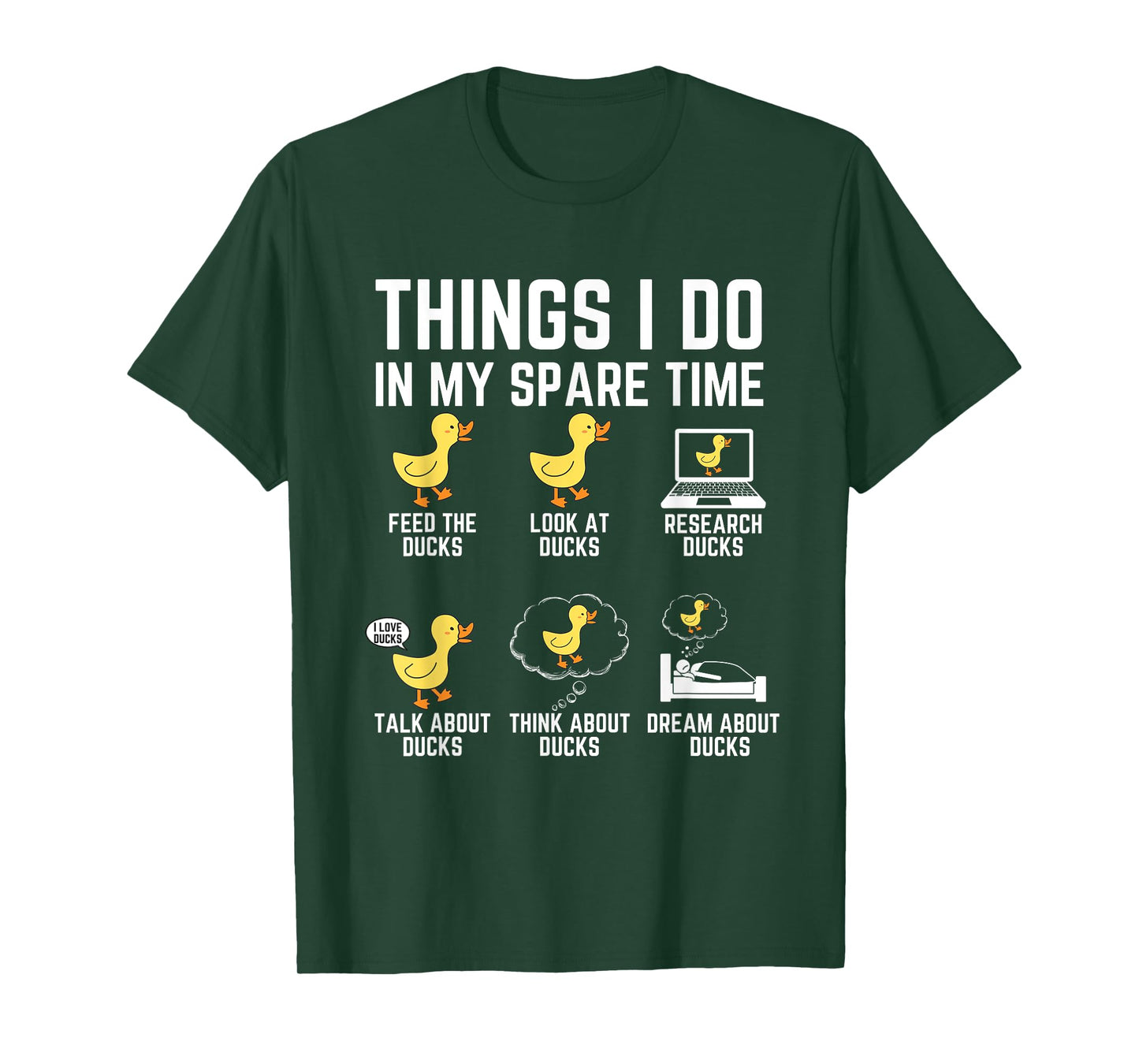 Things I Do In My Spare Time Ducks Lover Animal Birds Duck T-Shirt