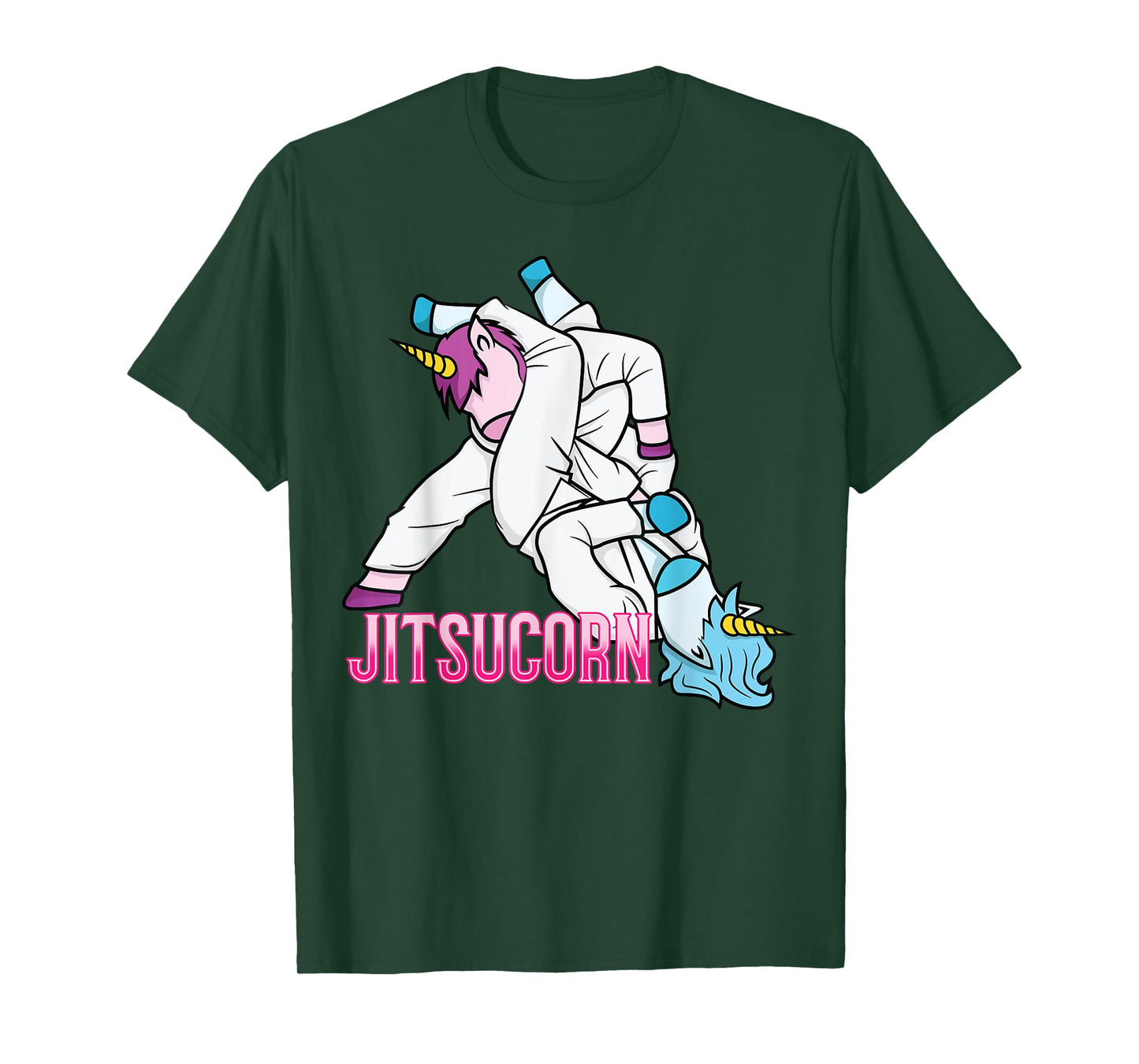 Jitsucorn Unicorn Funny Jiu Jitsu Combat BJJ MMA Girl Gift T-Shirt