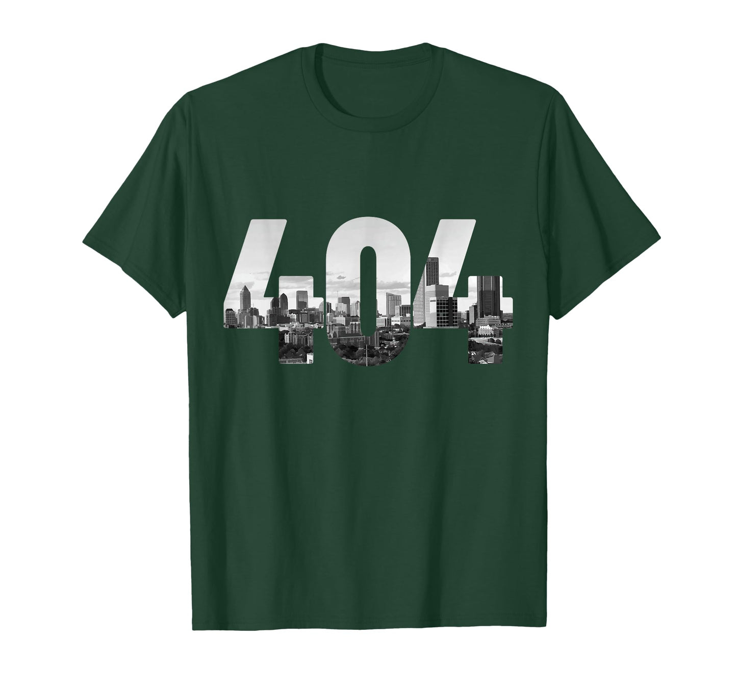 404 Atlanta Area Code Skyline ATL Georgia Vintage T-Shirt