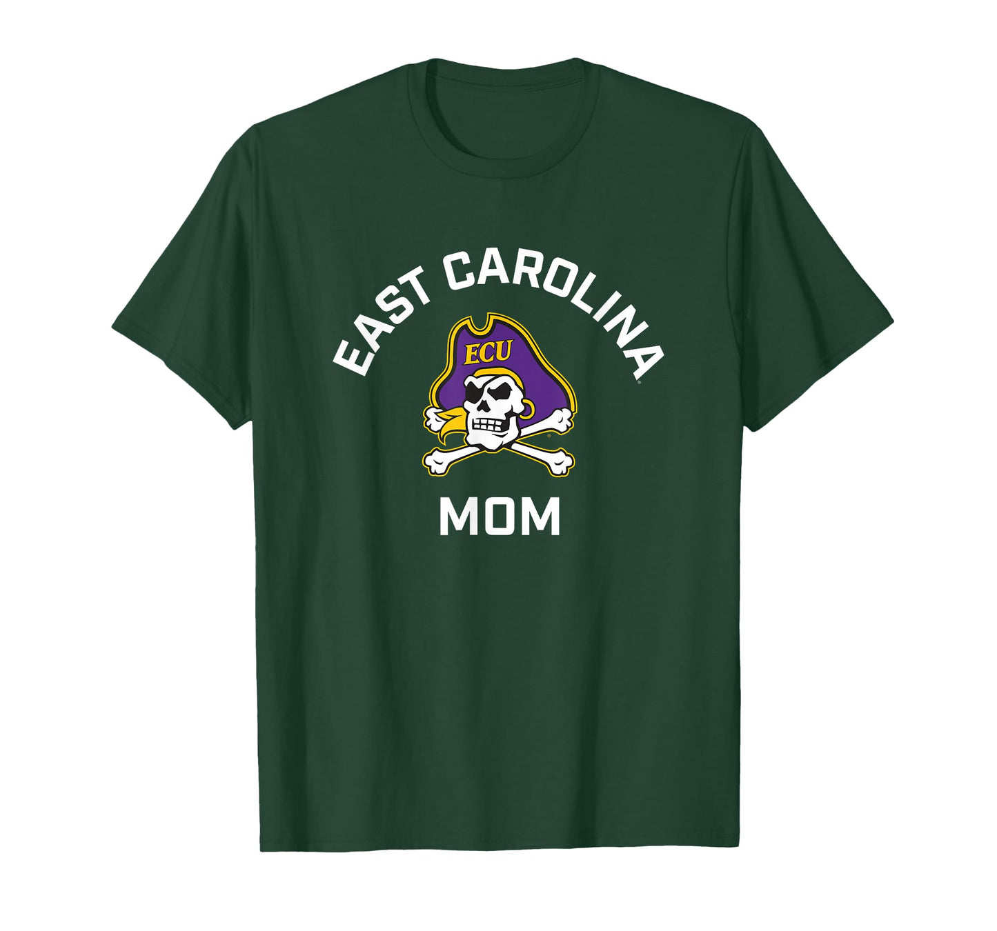 East Carolina University ECU Pirates Arched Mom T-Shirt