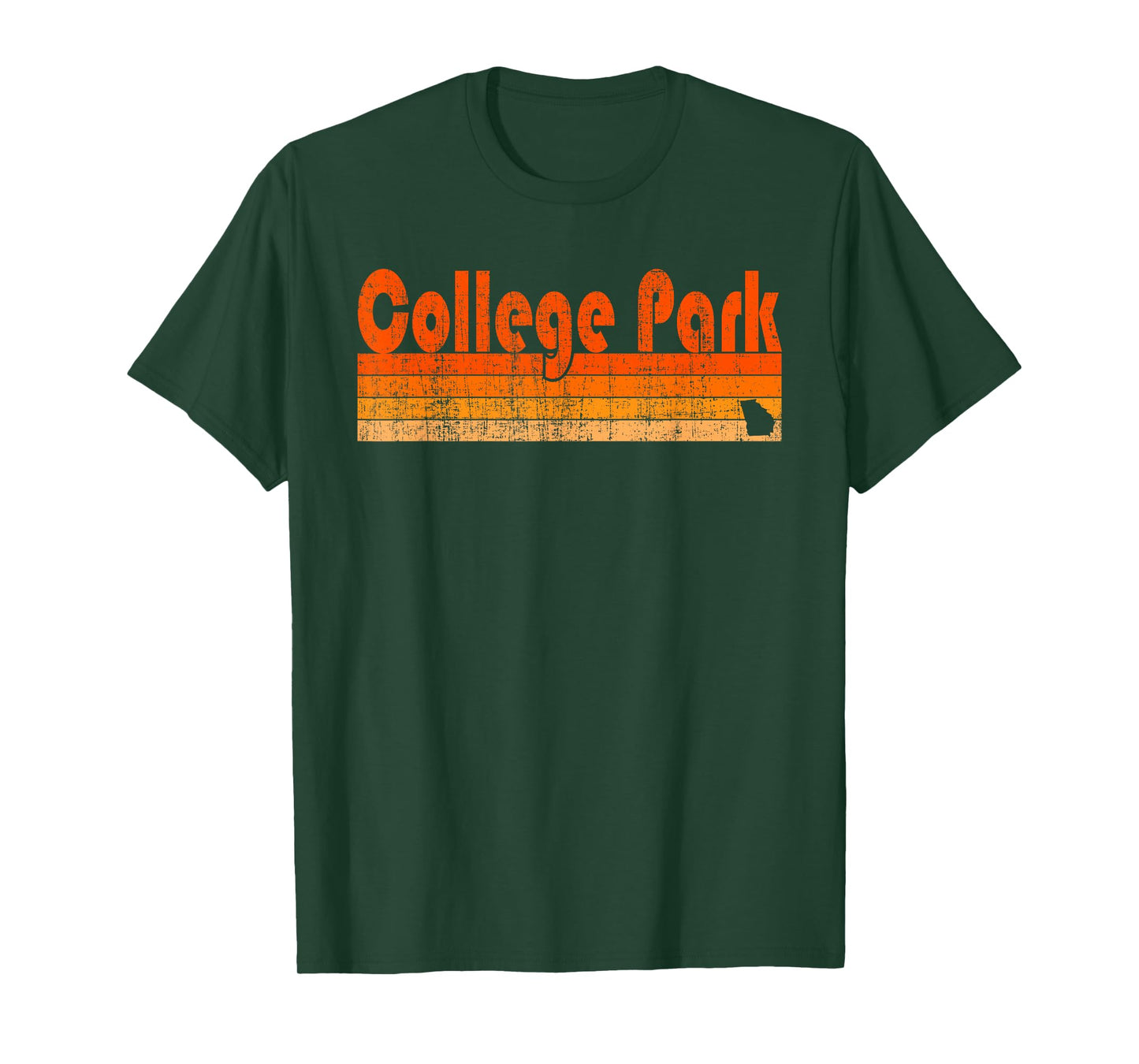 Retro 80s Style College Park GA T-Shirt