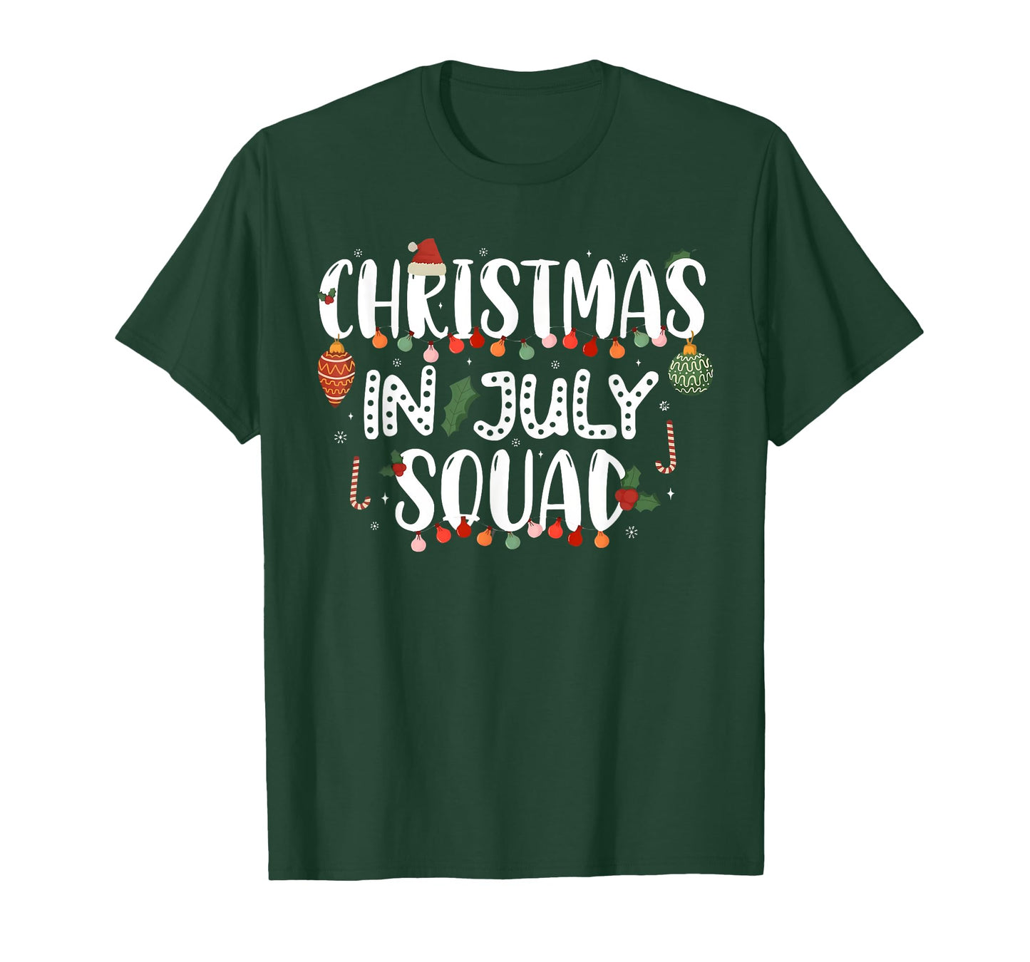 Christmas In July Squad Funny Summer Xmas Men Women Kids T-Shirt
