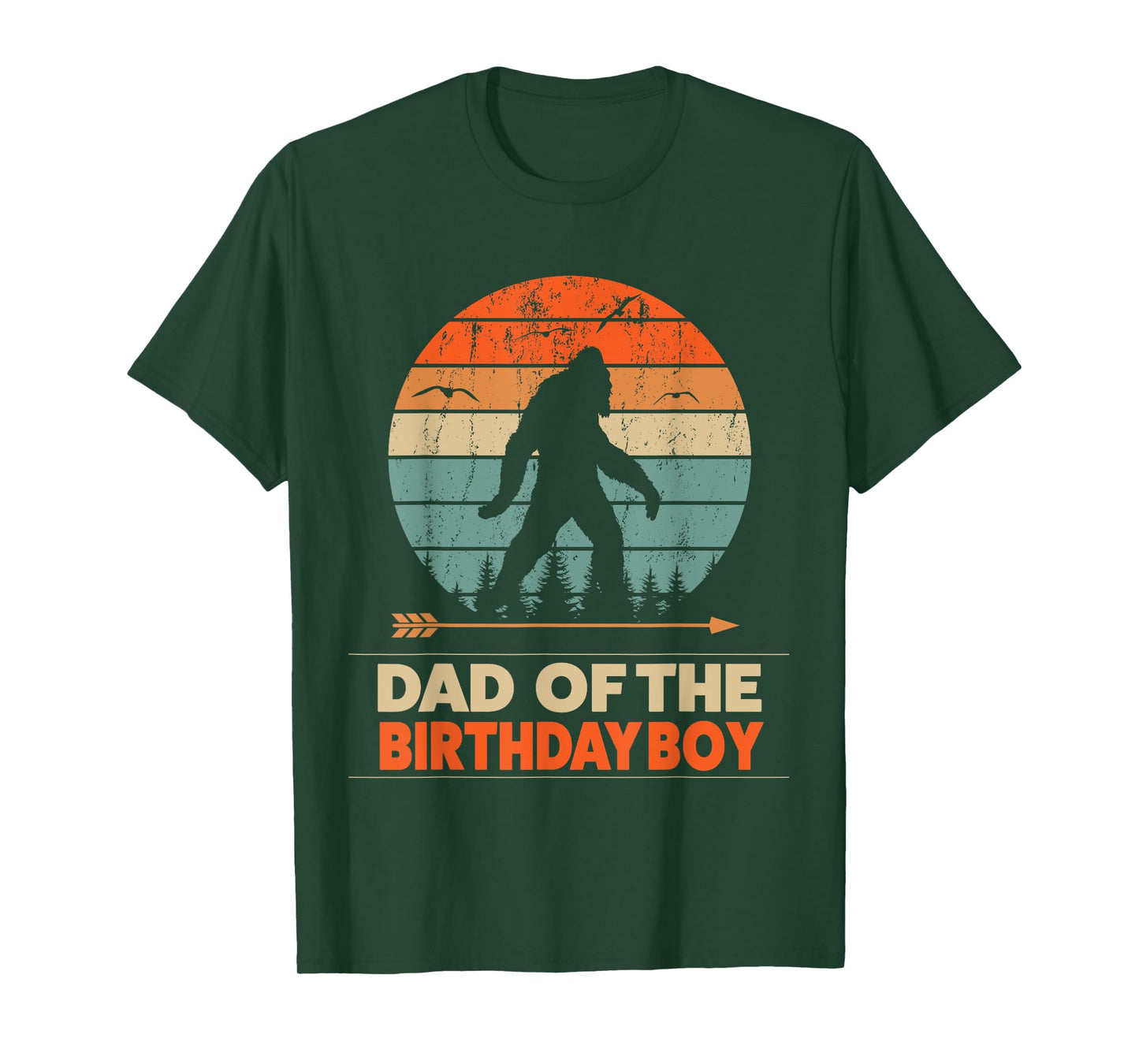 dad of the birthday boy bigfoot birthday T-Shirt