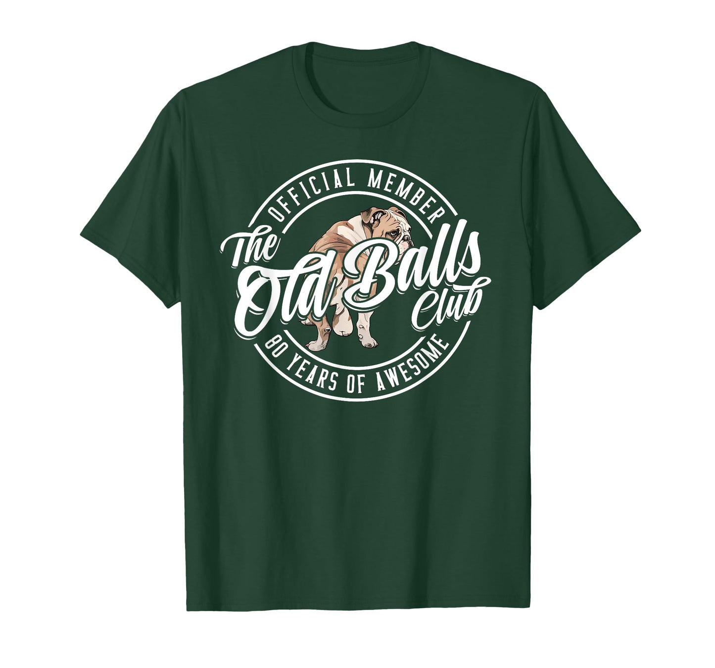 Old Balls Club 80 Years of Awesome Funny 80th Birthday Gag T-Shirt