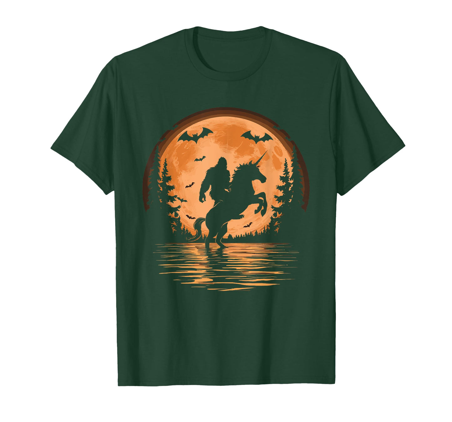 Bigfoot Riding Unicorn T-Shirt