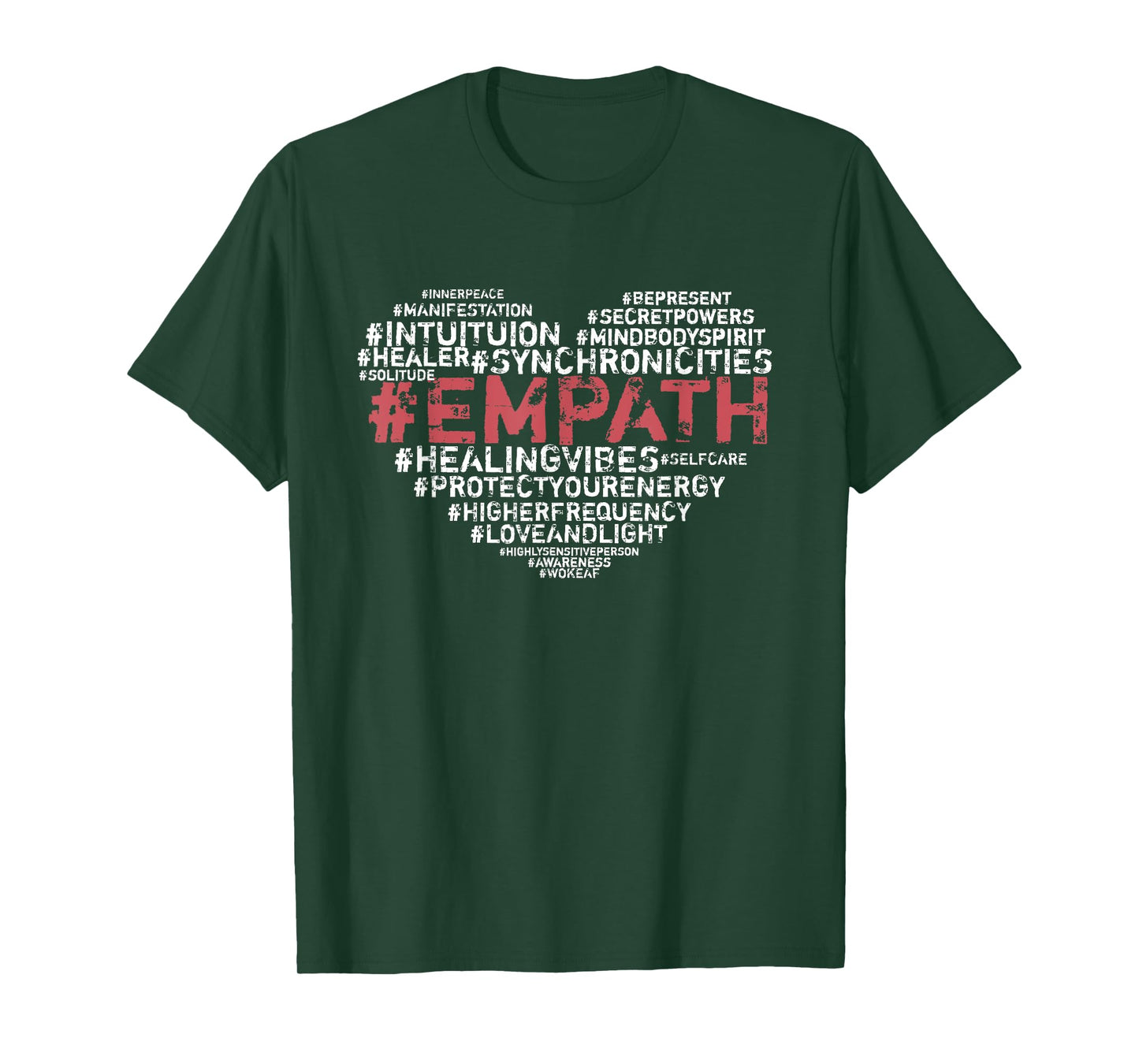 Empath Hashtags Intuitive Psychic HSP Sensitive Spiritual T-Shirt