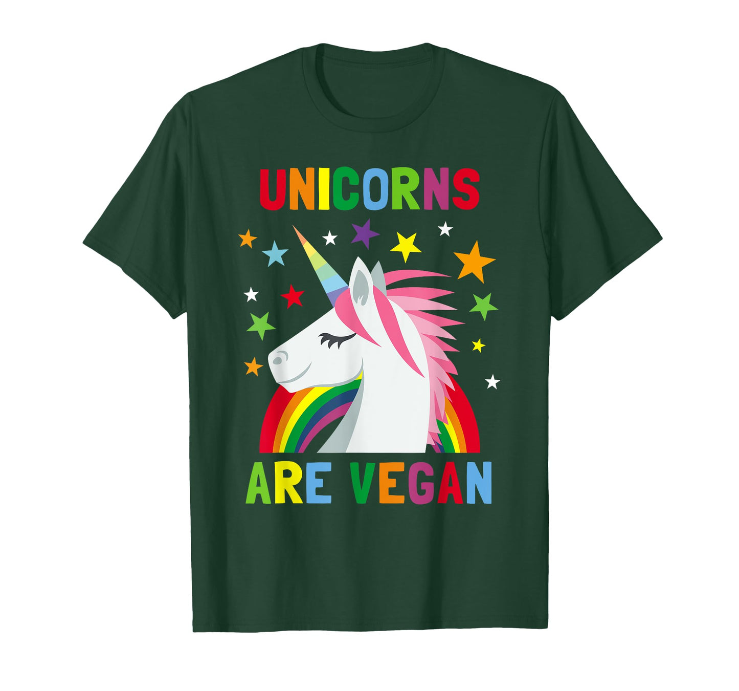 Unicorns Are Vegan Rainbow Plant-based Diet Vegans T-Shirt