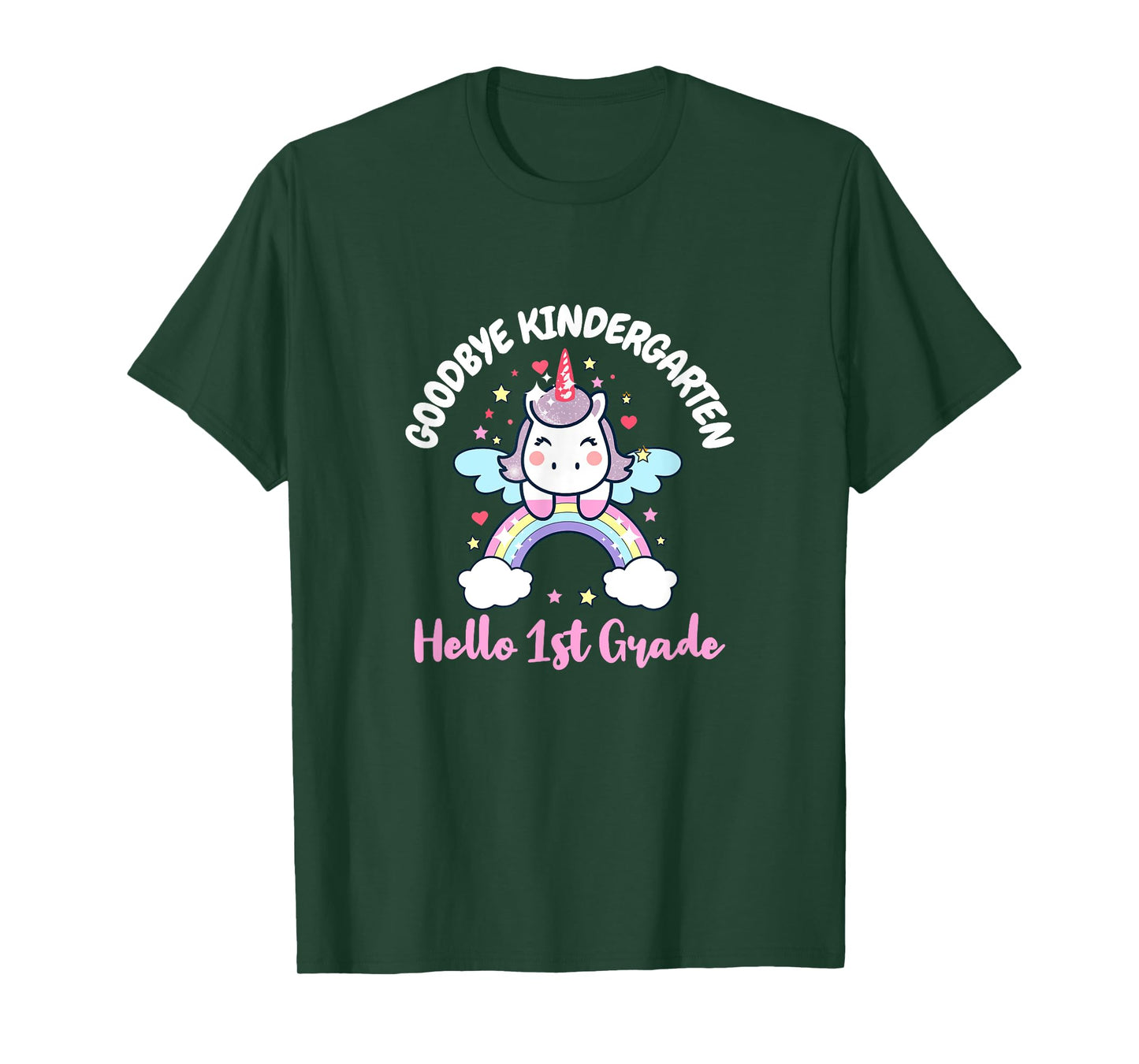 Goodbye Kindergarten Hello First Grade Day Back To School T-Shirt