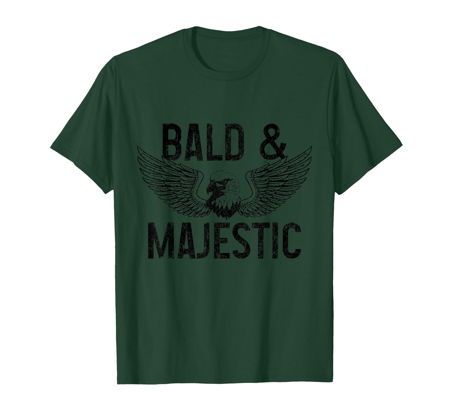 Bald & Majestic Funny Bald Eagle Father's Day Bald Guy T-Shirt