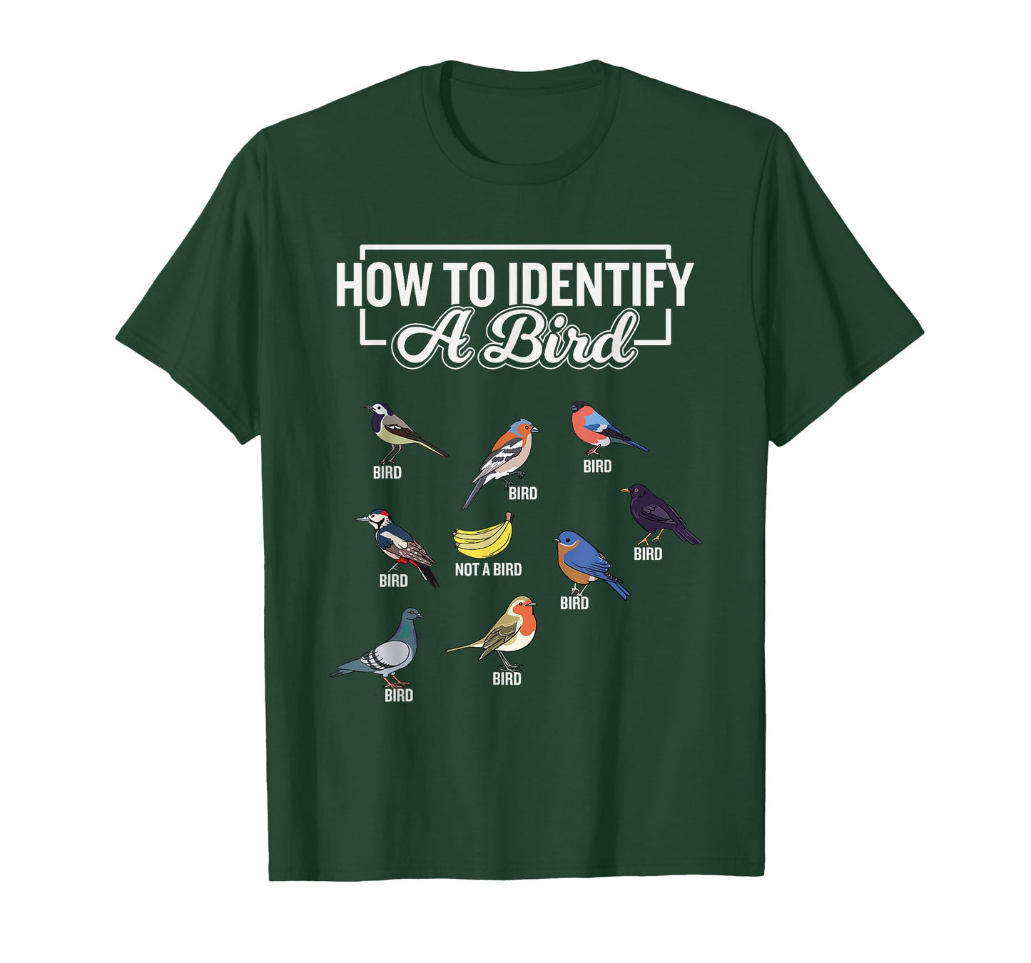 Funny Bird Watcher How To Identify a Bird Unique Birder T-Shirt