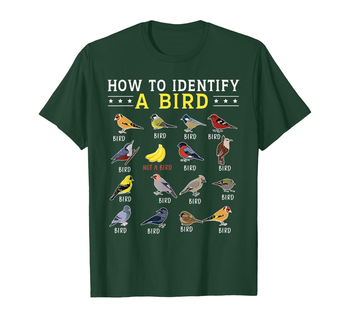 How To Identify A Bird | Bird Watcher | Bird Lover T-Shirt