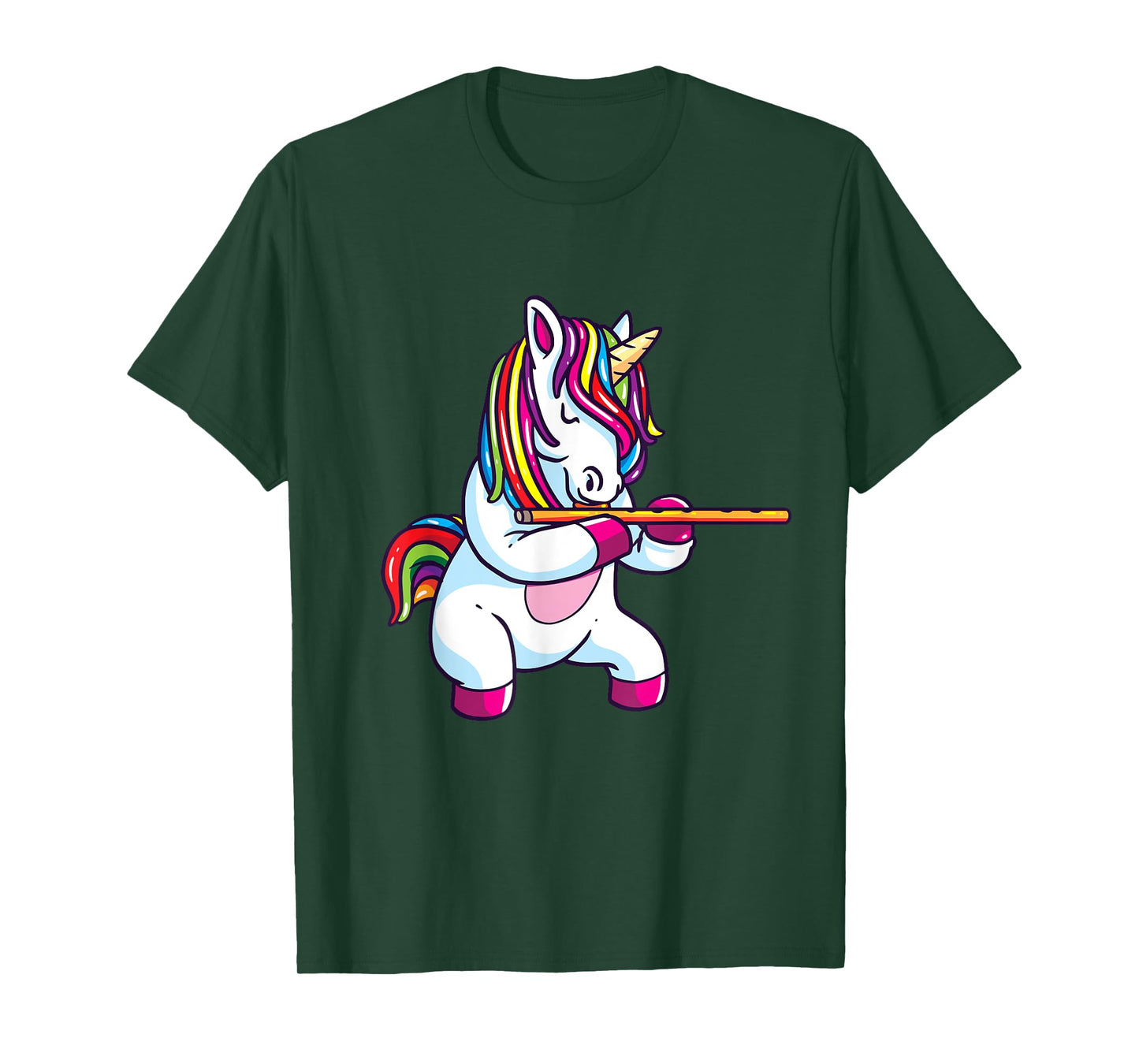 Flute Gift Shirt Marching Chapel Flute Unicorn T-Shirt