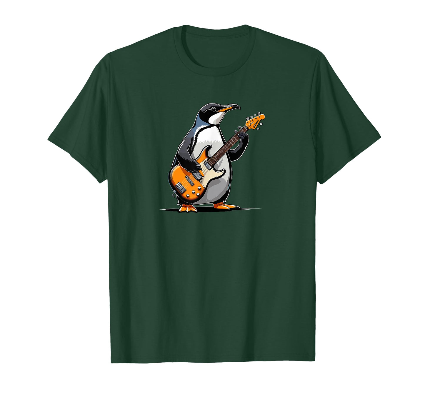 Penguin playing Electric Guitar, Penguin Guitarist T-Shirt