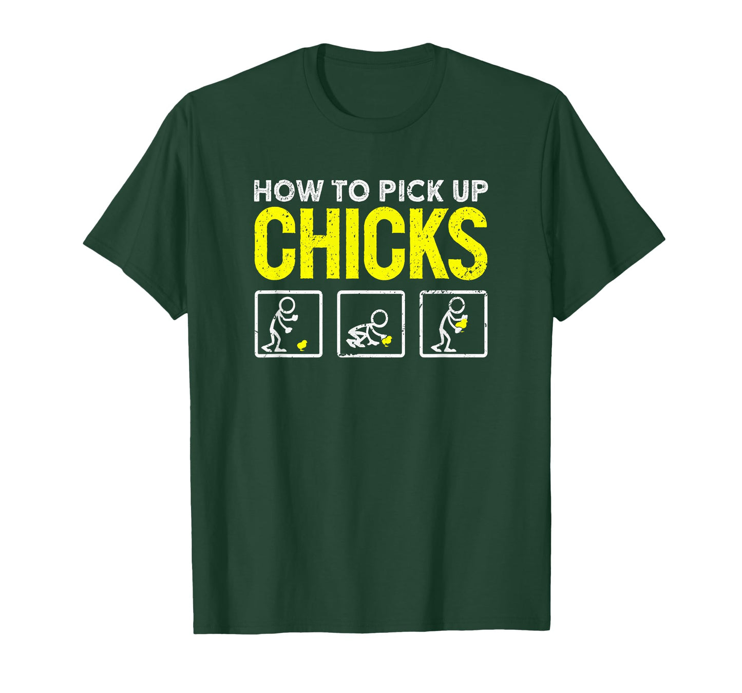 How To Pick Up Chicks Funny Kids Mens Easter T-Shirt