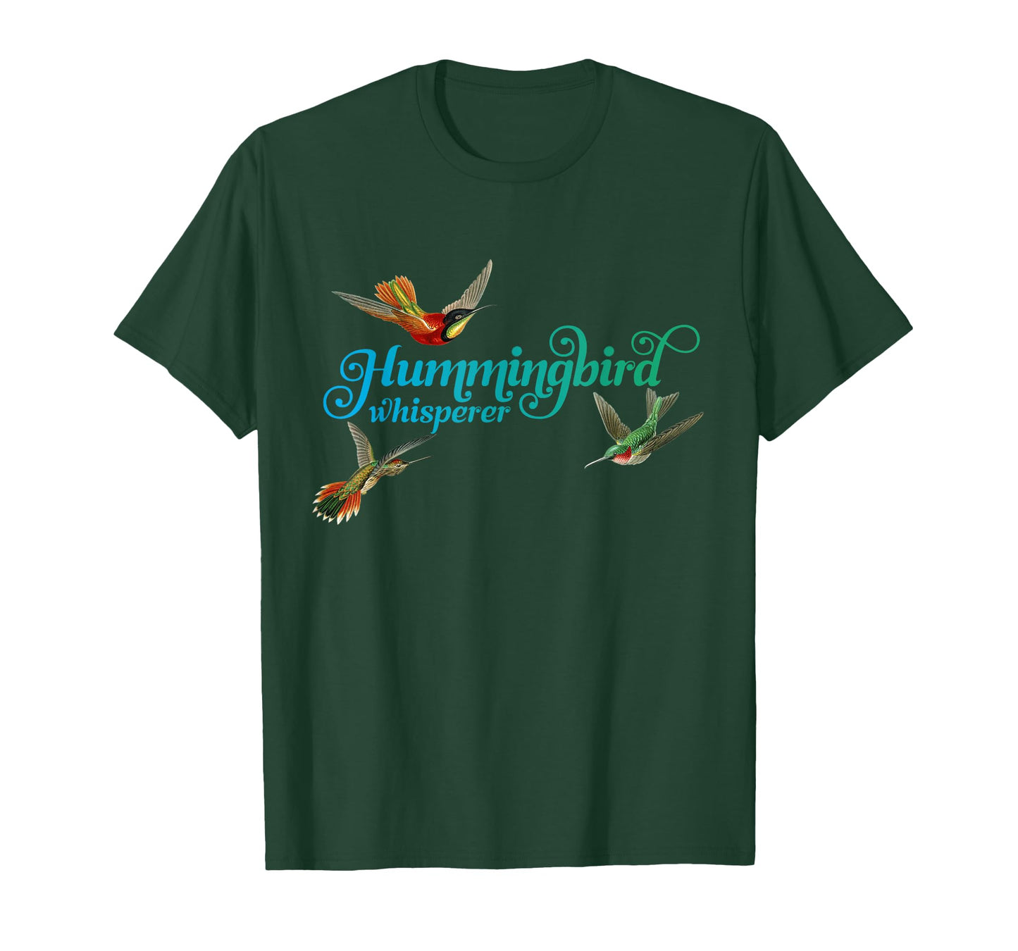 Hummingbird Whisperer T-Shirt Hummingbird Lover Bird Tee T-Shirt