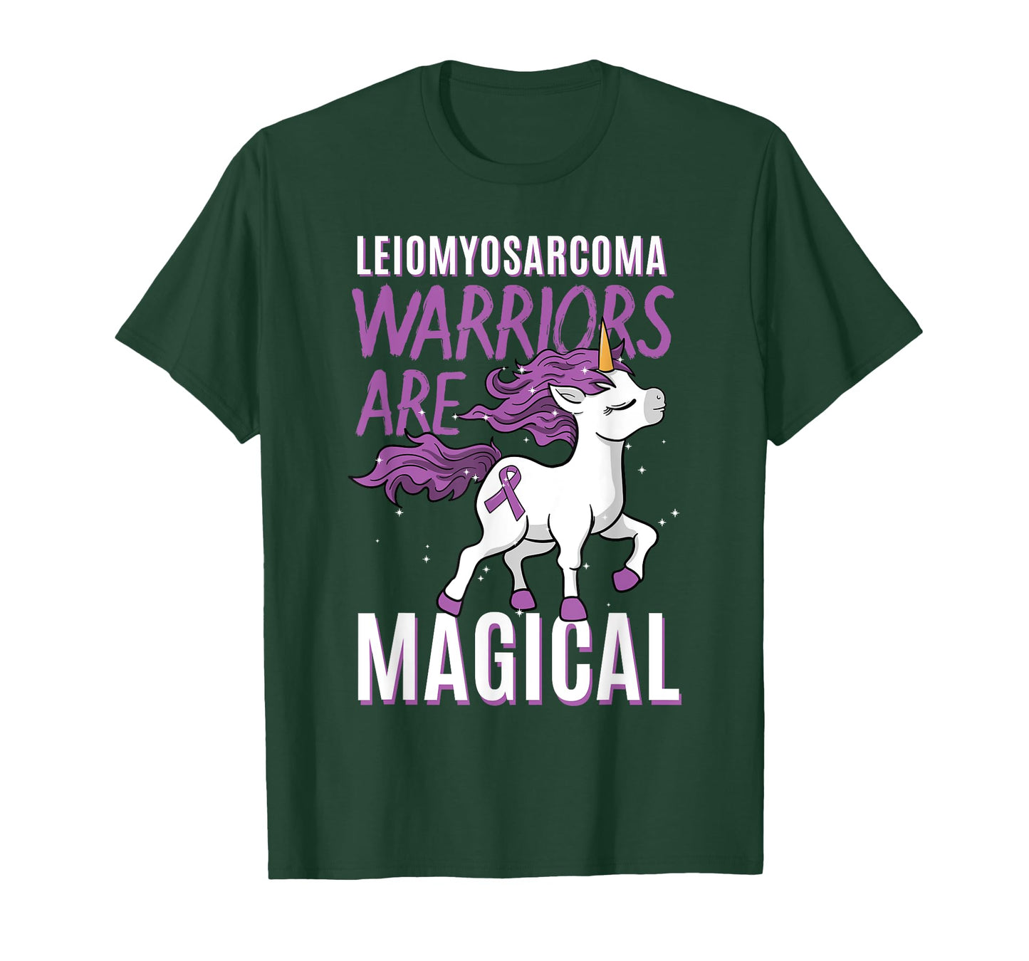 Leiomyosarcoma Warrior LMS Rare Cancer Unicorn Sarcoma Gift T-Shirt