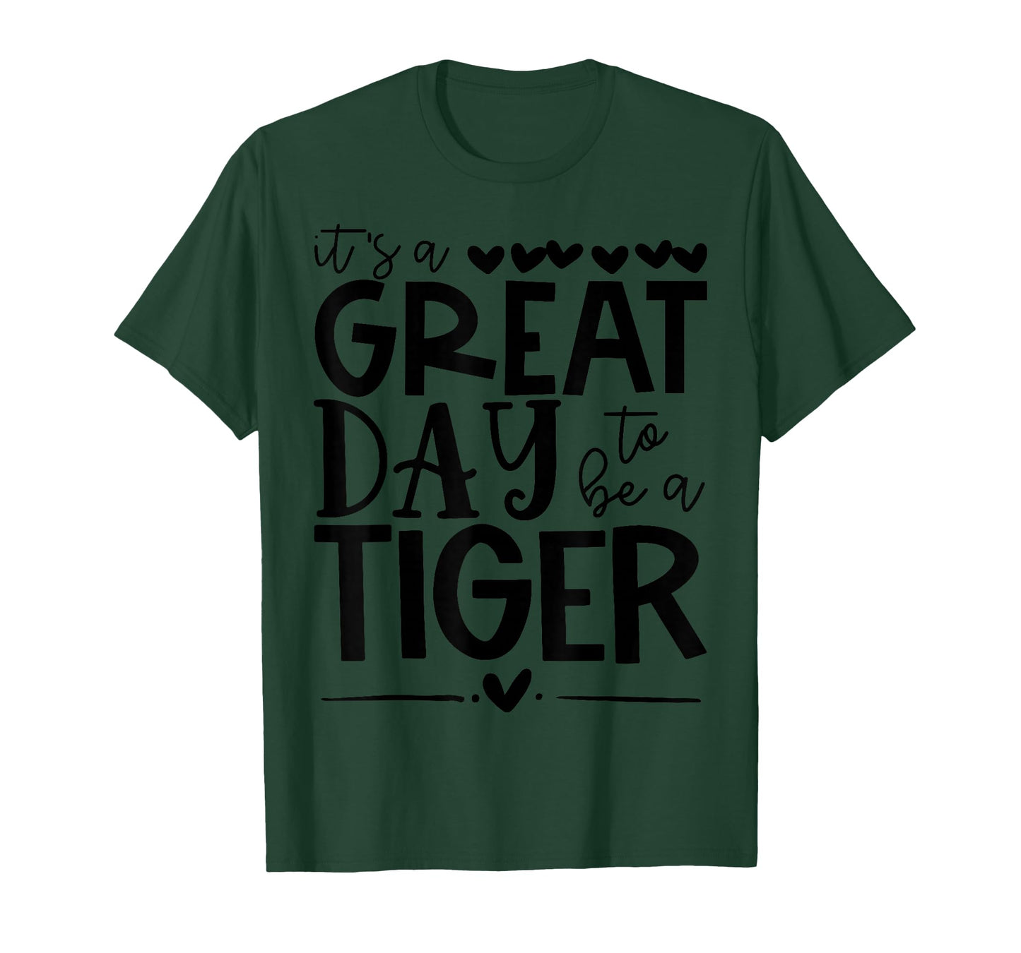 Tigers School Sports Fan Team Spirit Great Day T-Shirt