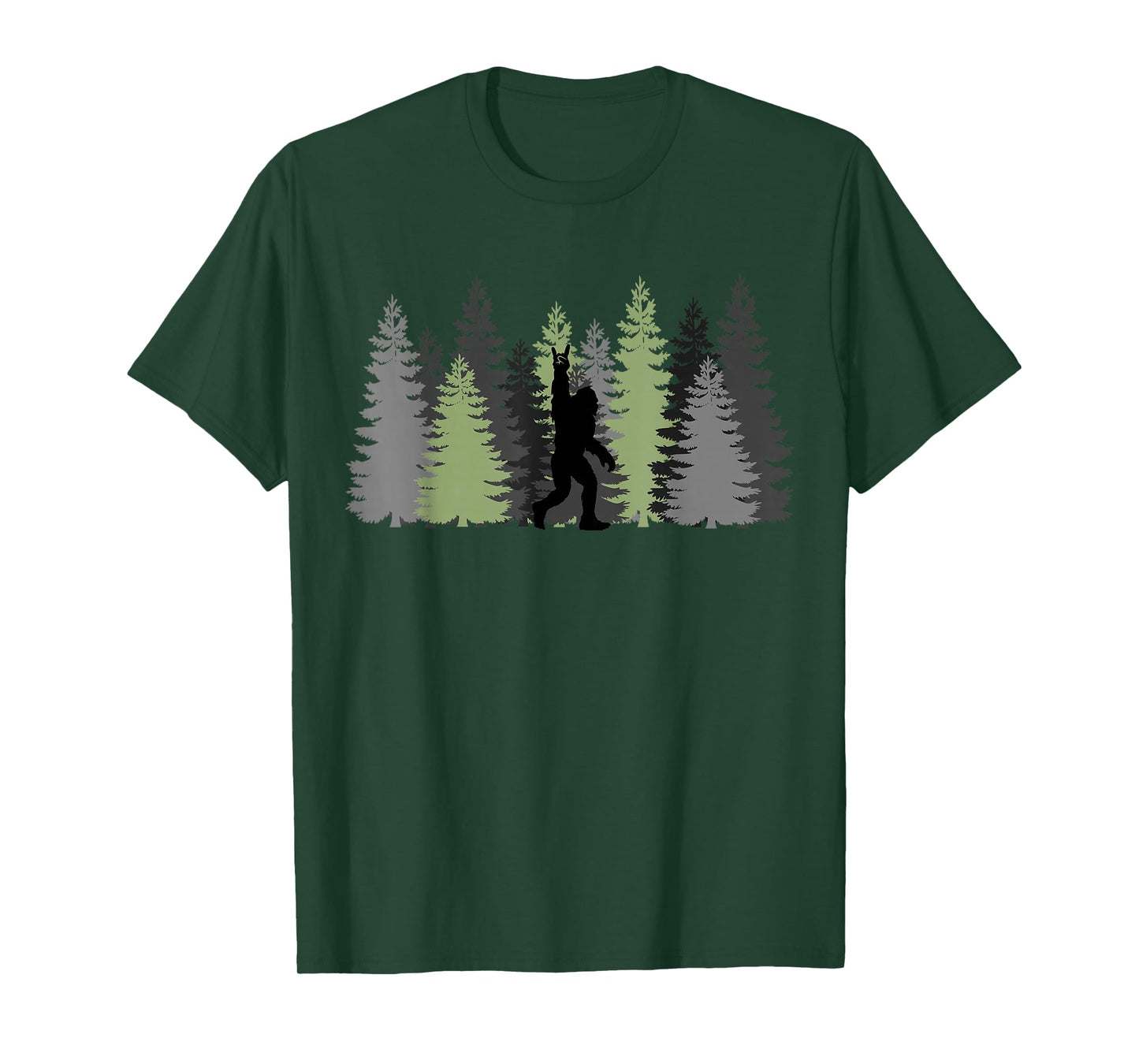 Bigfoot In The Forest Funny Sasquatch Bigfoot T-Shirt