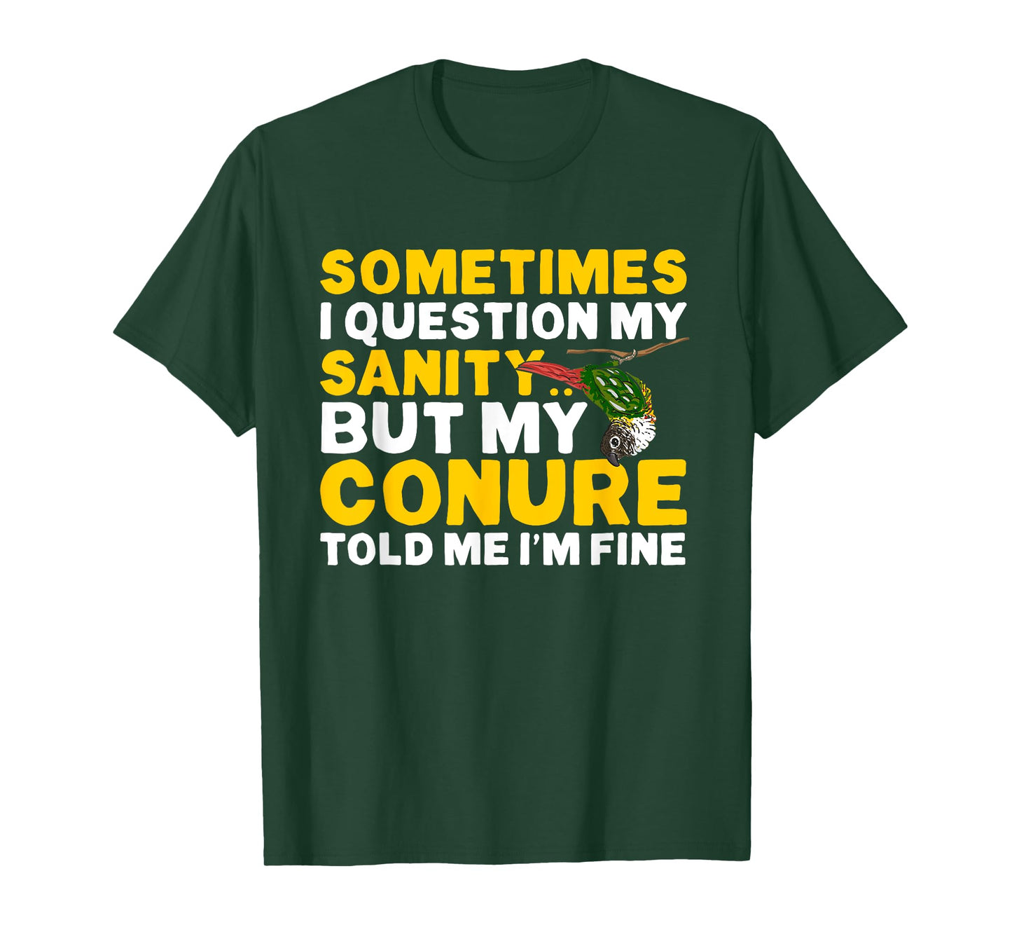 Green Cheek Conure Parrot Bird Conure T-Shirt