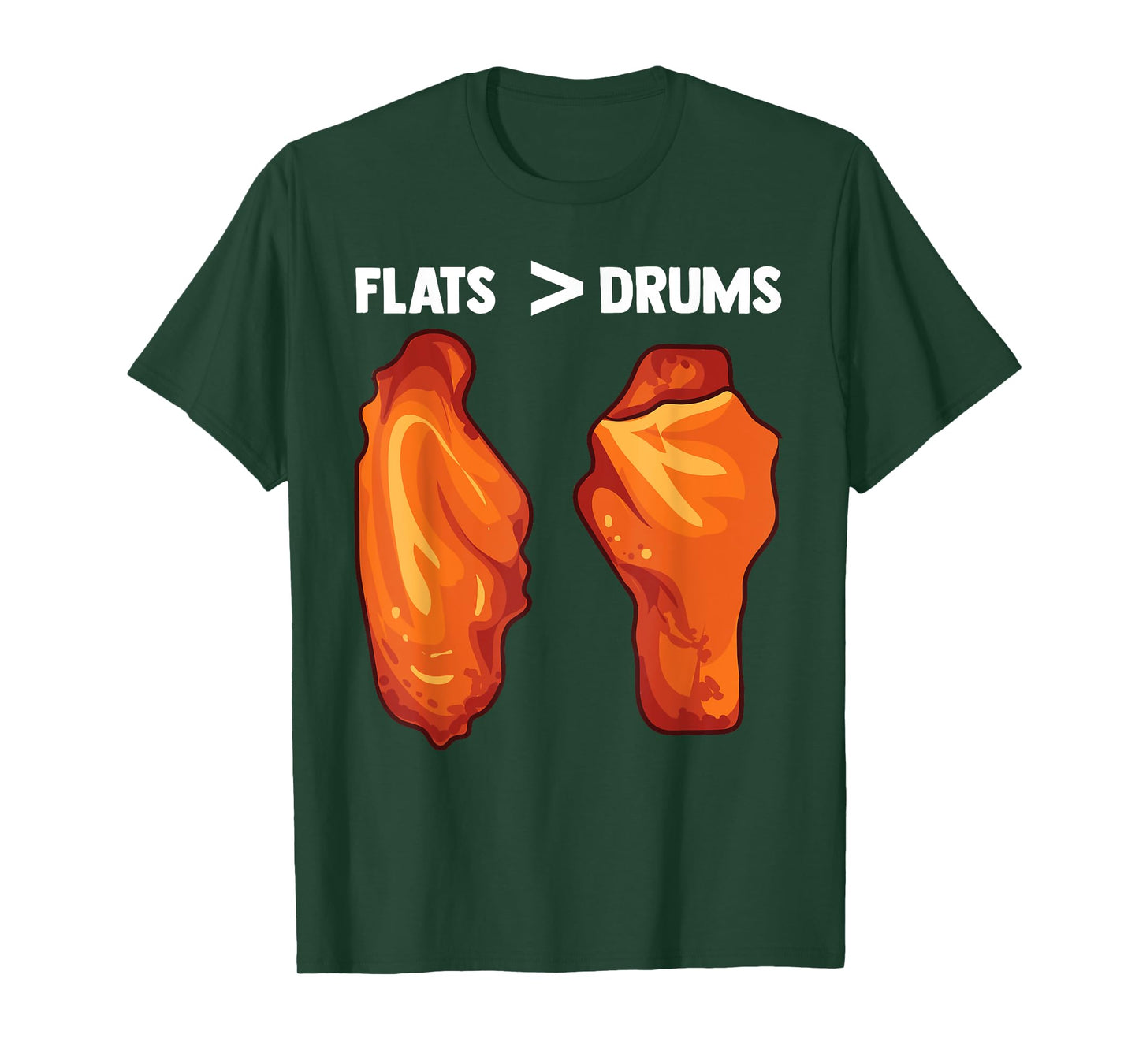 Chicken Wings Flats Funny Gift T-Shirt
