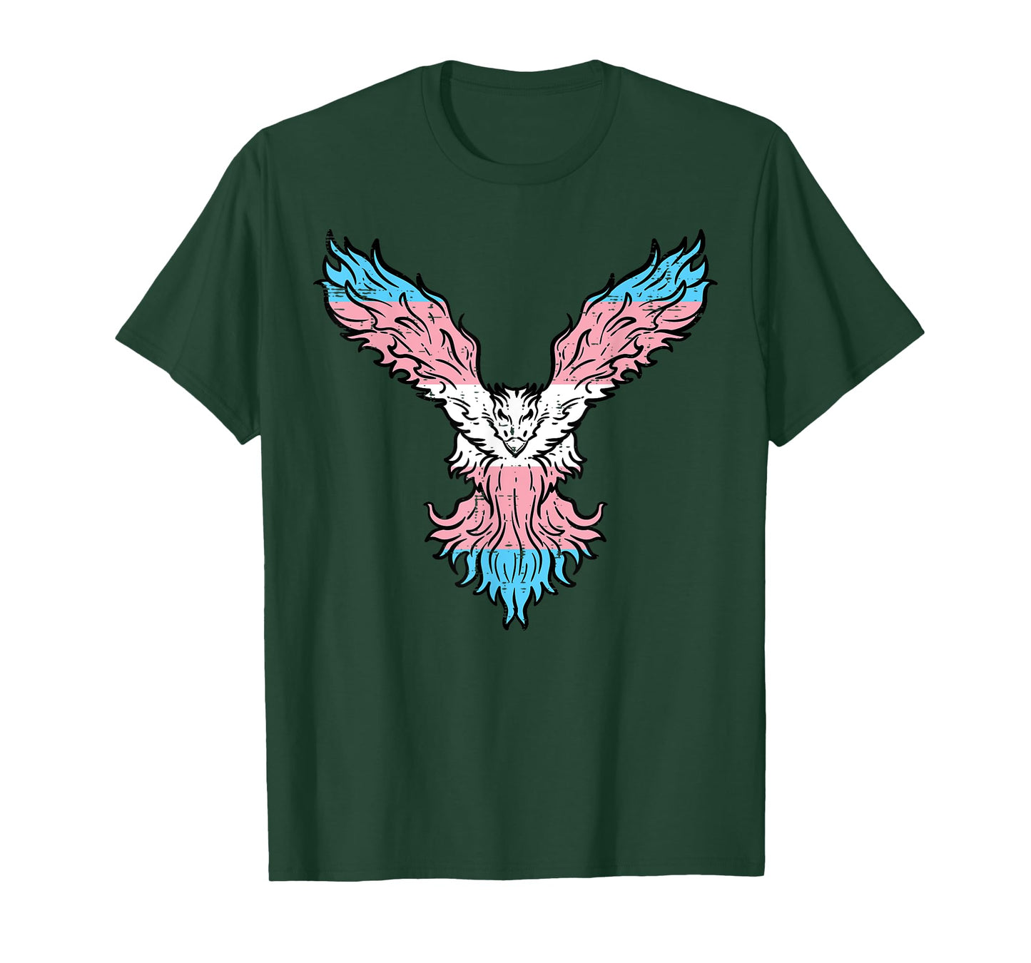 Transgender Bird Phoenix Trans Pride Flag Lgbt Men Women Kid T-Shirt