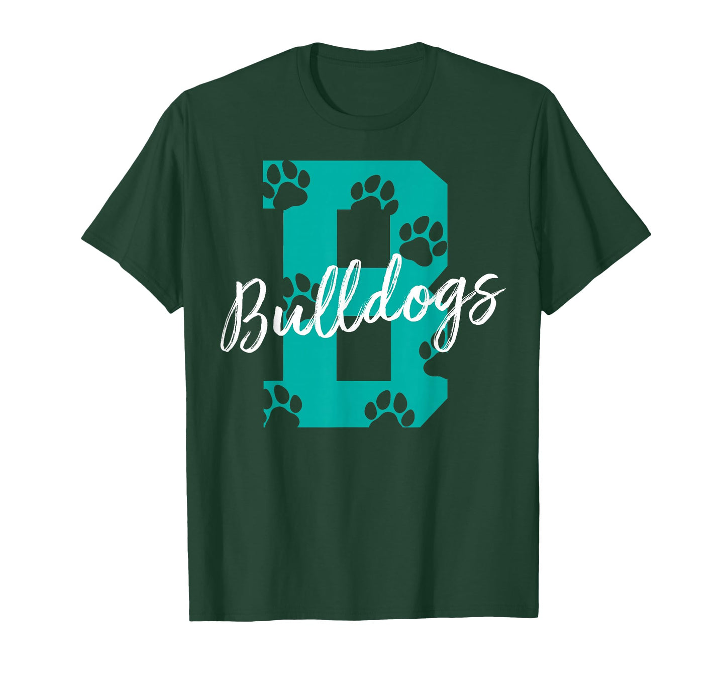 Bulldogs with Foodprints - Bulldog T-Shirt