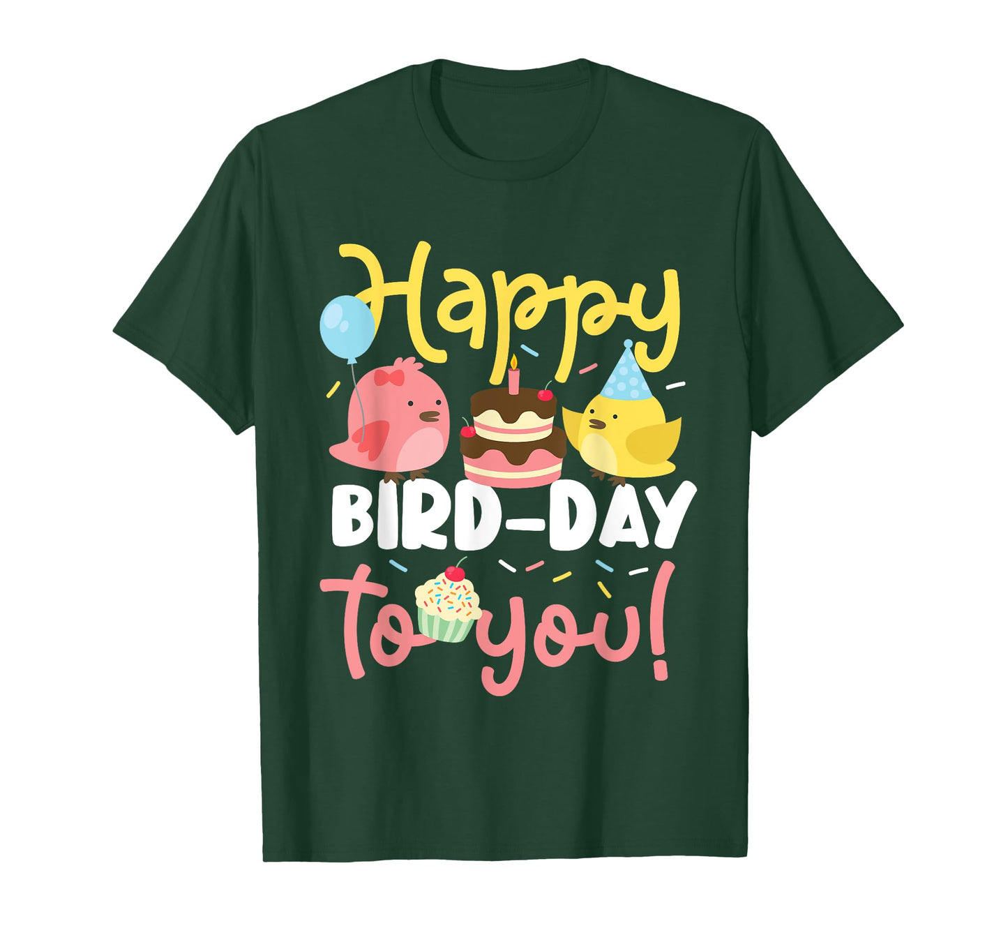 Happy bird day birds for a children's birthday party T-Shirt