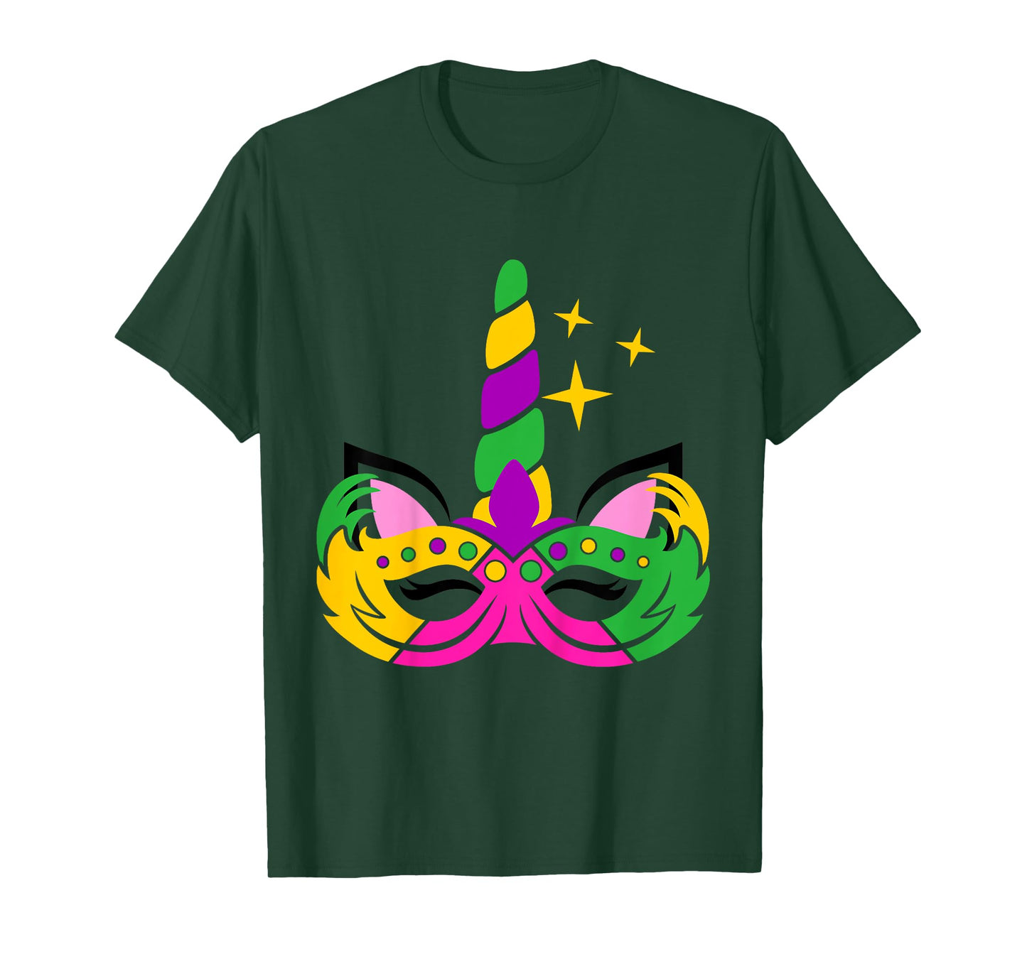 Girls Mardi Gras Unicorn for Baby and Toddler T-Shirt