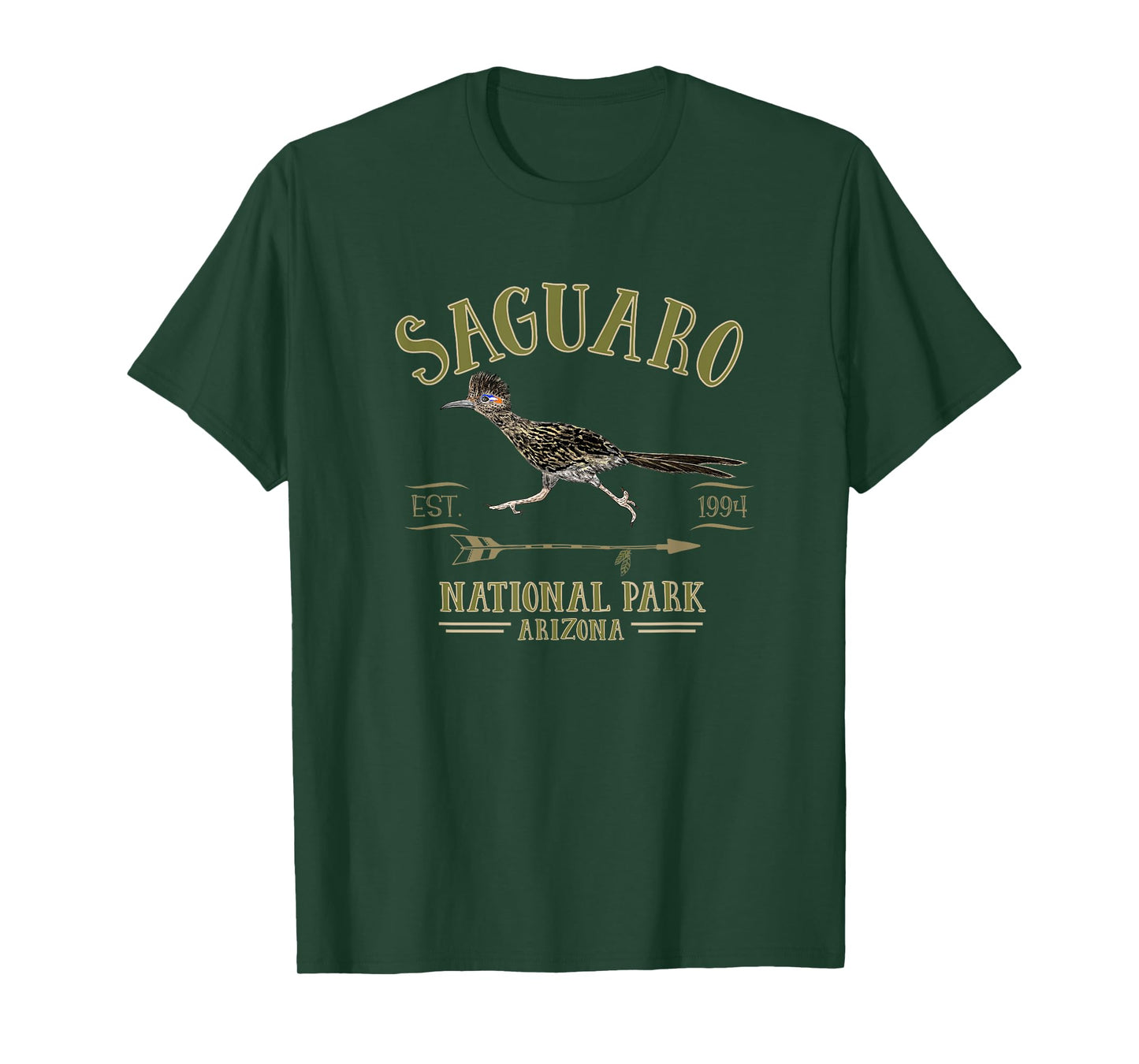 SAGUARO NATIONAL PARK ARIZONA ROADRUNNER Souvenir T-Shirt