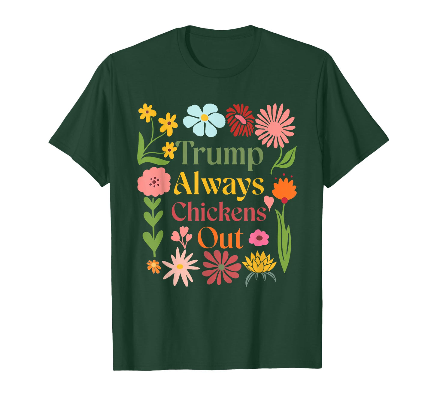 Trumps Always Chicken Out Taco America Vintage T-Shirt