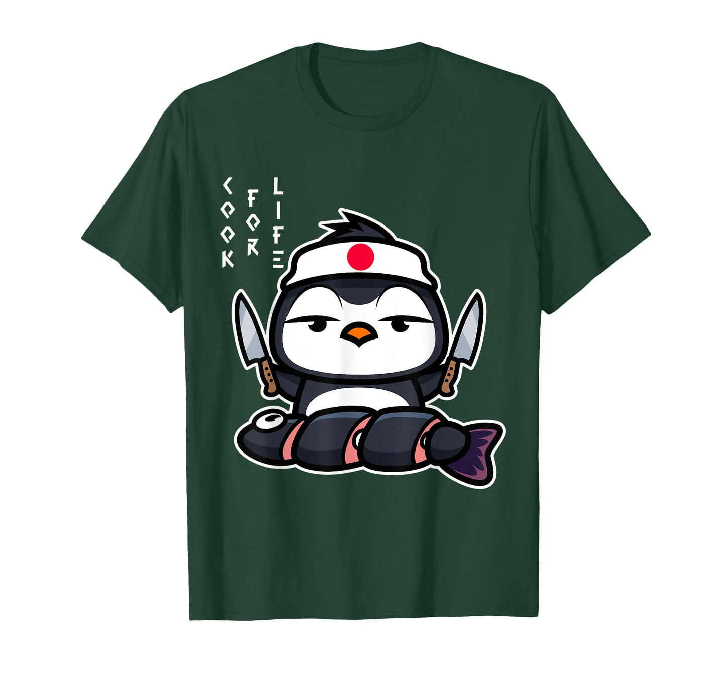 Japanese Penguin Cook Asian Food Funny T-Shirt