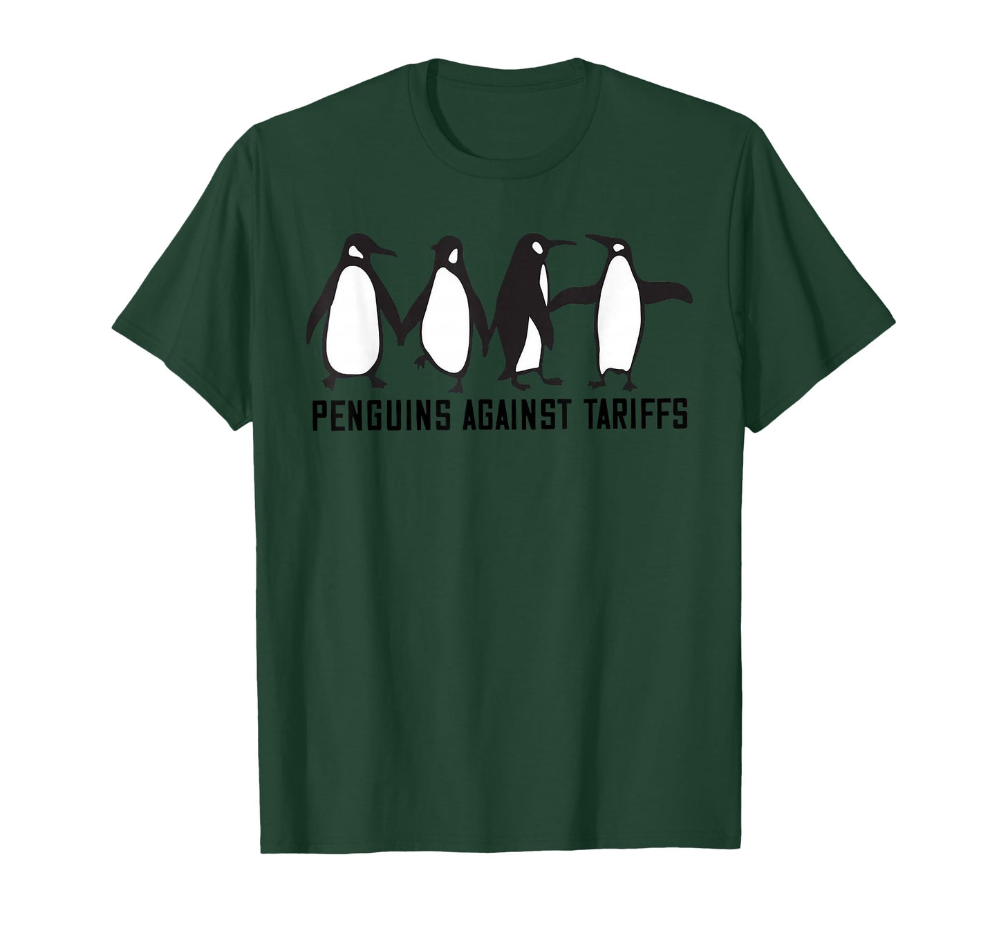 Vintage Penguins Protest Against Funny Penguins Tariffs T-Shirt