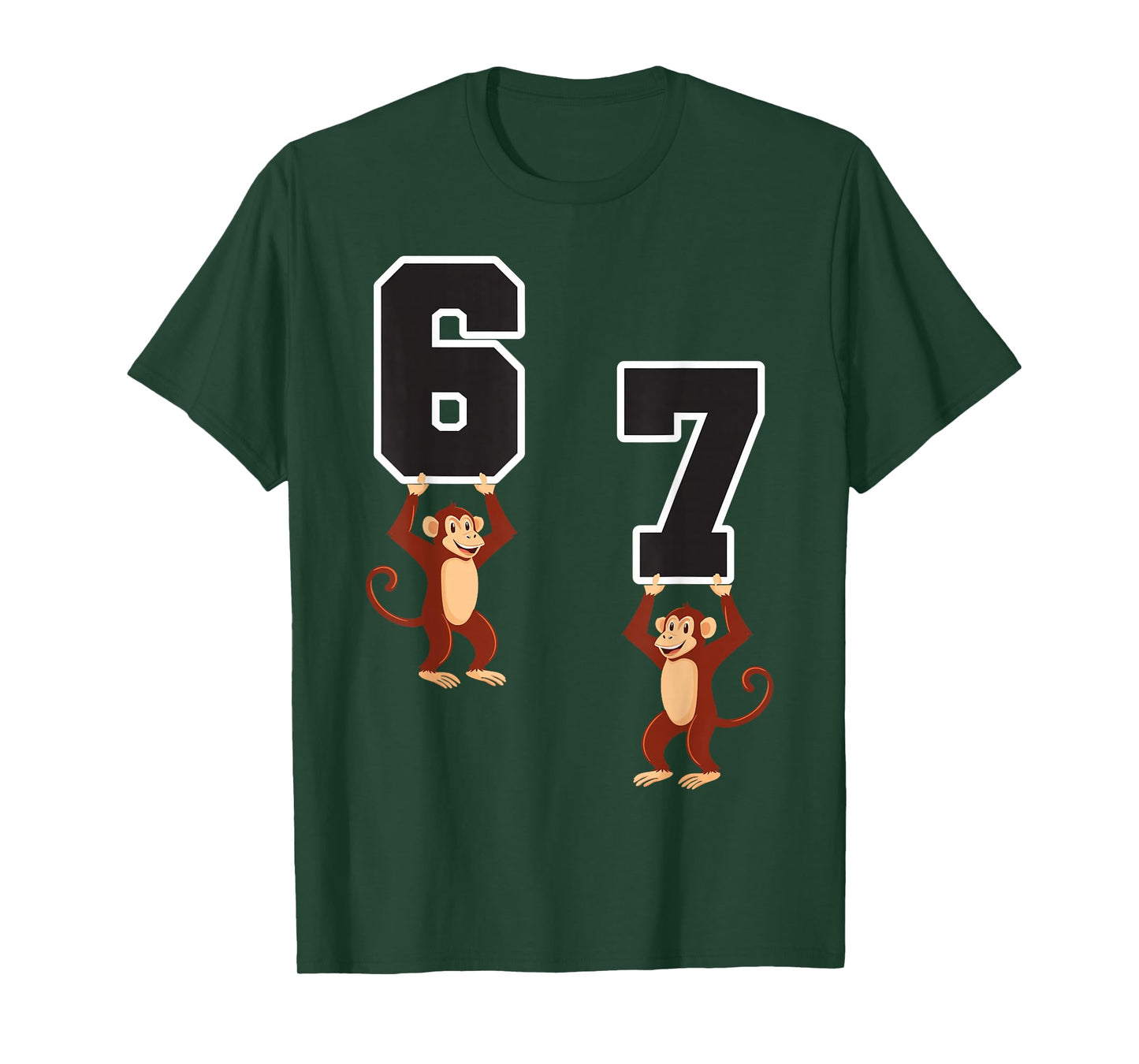 6 7 Funny Matching Teachers Halloween Costume Monkeys T-Shirt