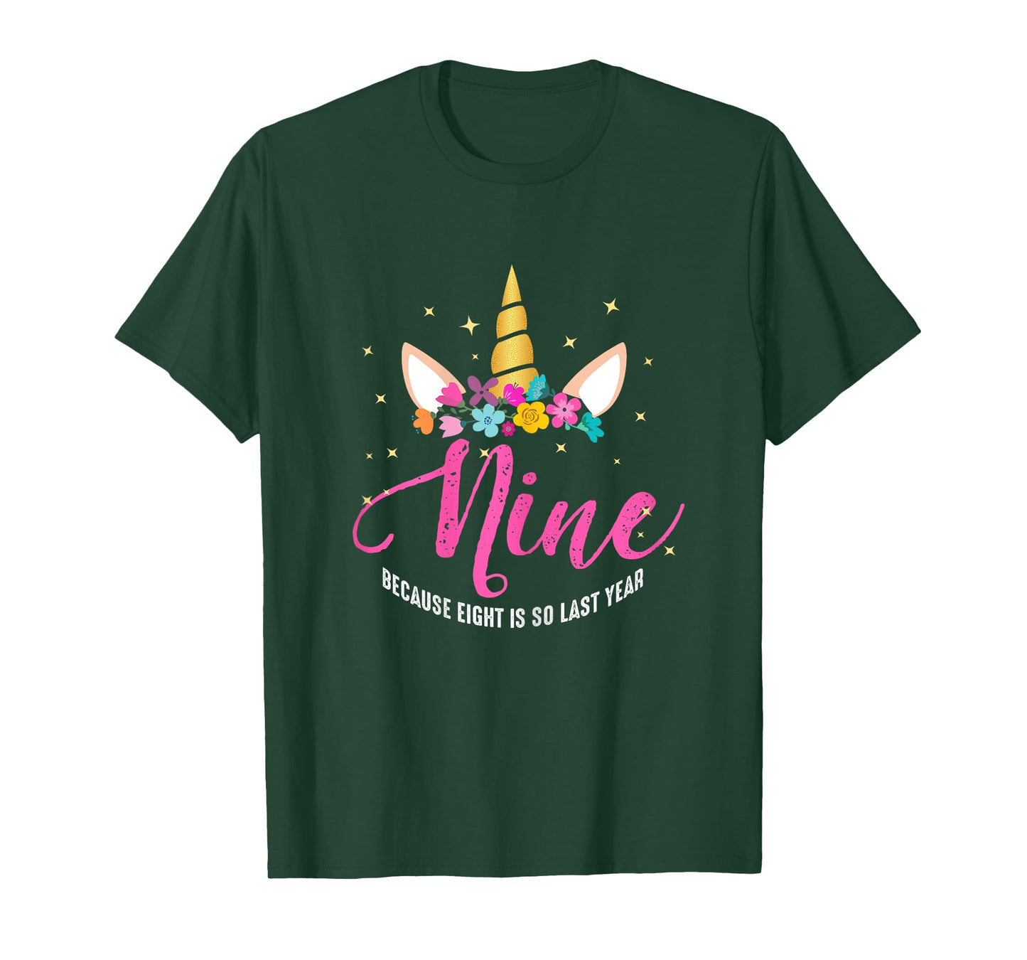 9 Years Old Birthday Girl Gifts Unicorn 9th Birthday T-Shirt