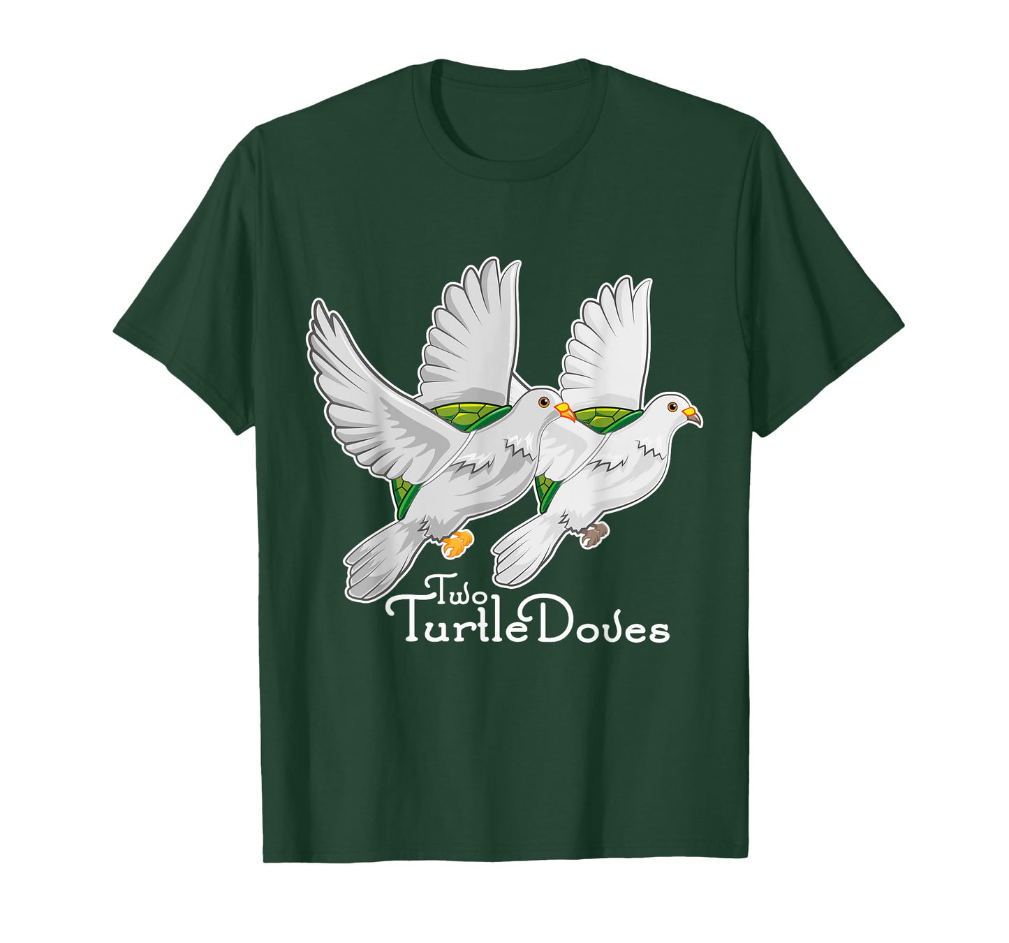 Two Turtle Doves 12 Days Christmas Song Funny Gift T Shirt T-Shirt