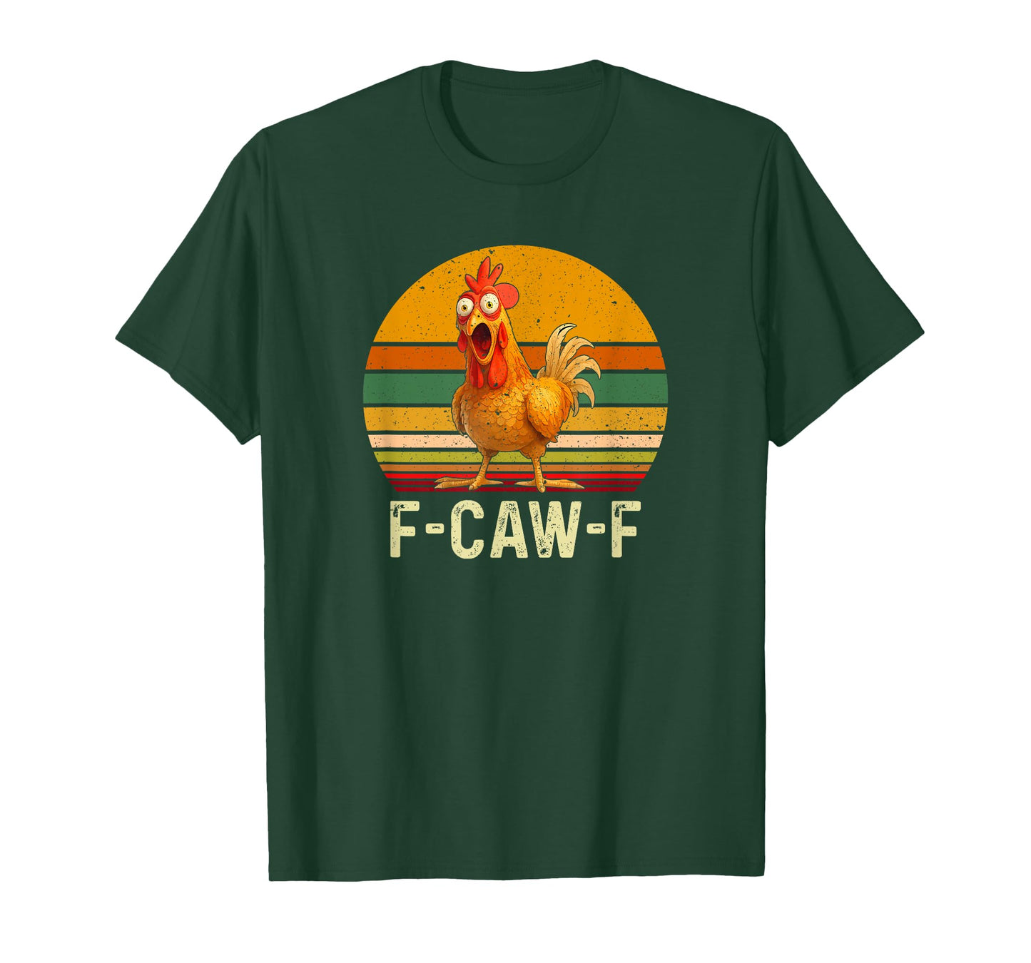 Funny F-Caw-F Chicken Shirts, FCAWF Chicken Vintage T-Shirt