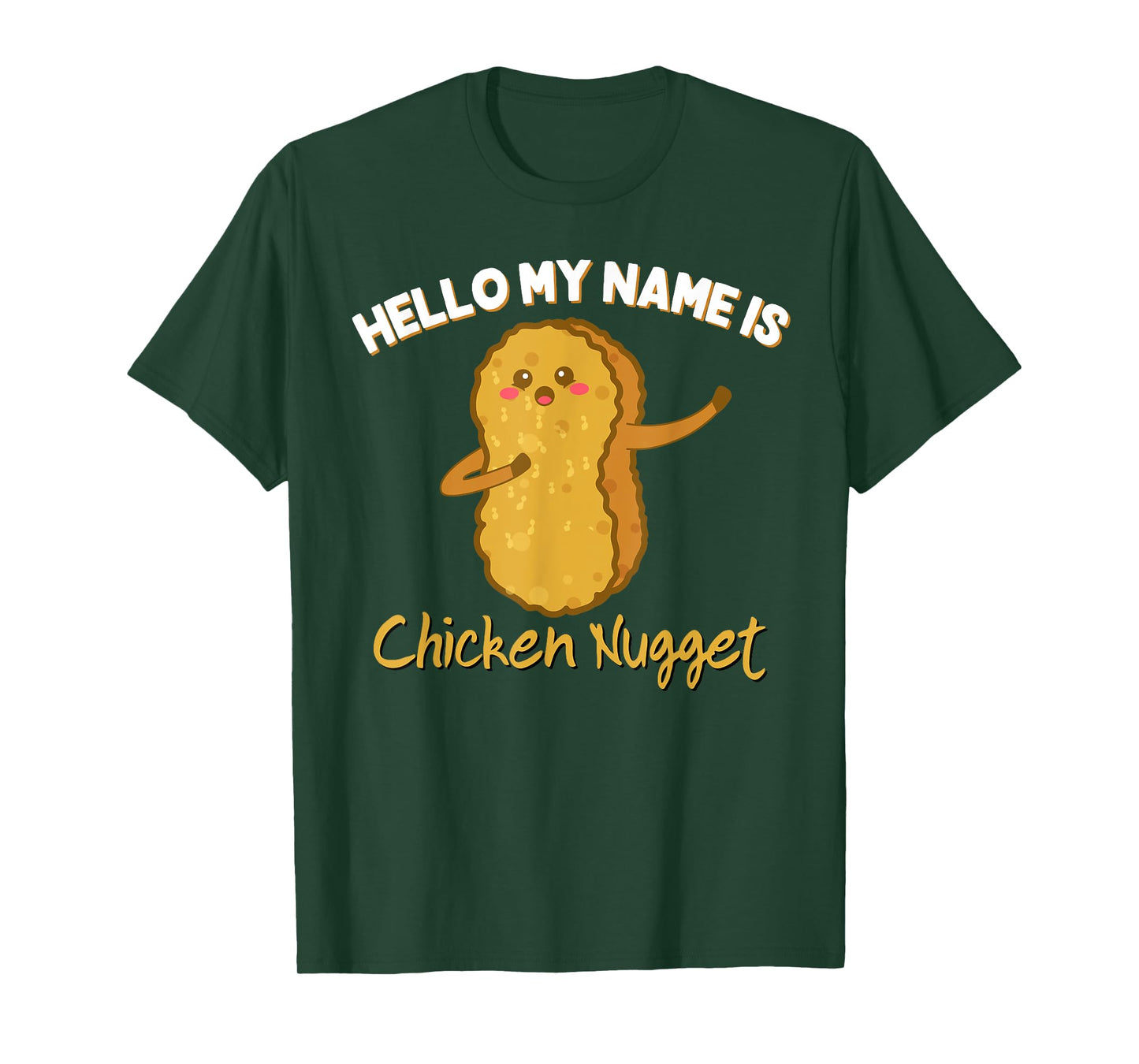 Hello my name is Chicken Nugget Costume kids Chicken Tee T-Shirt