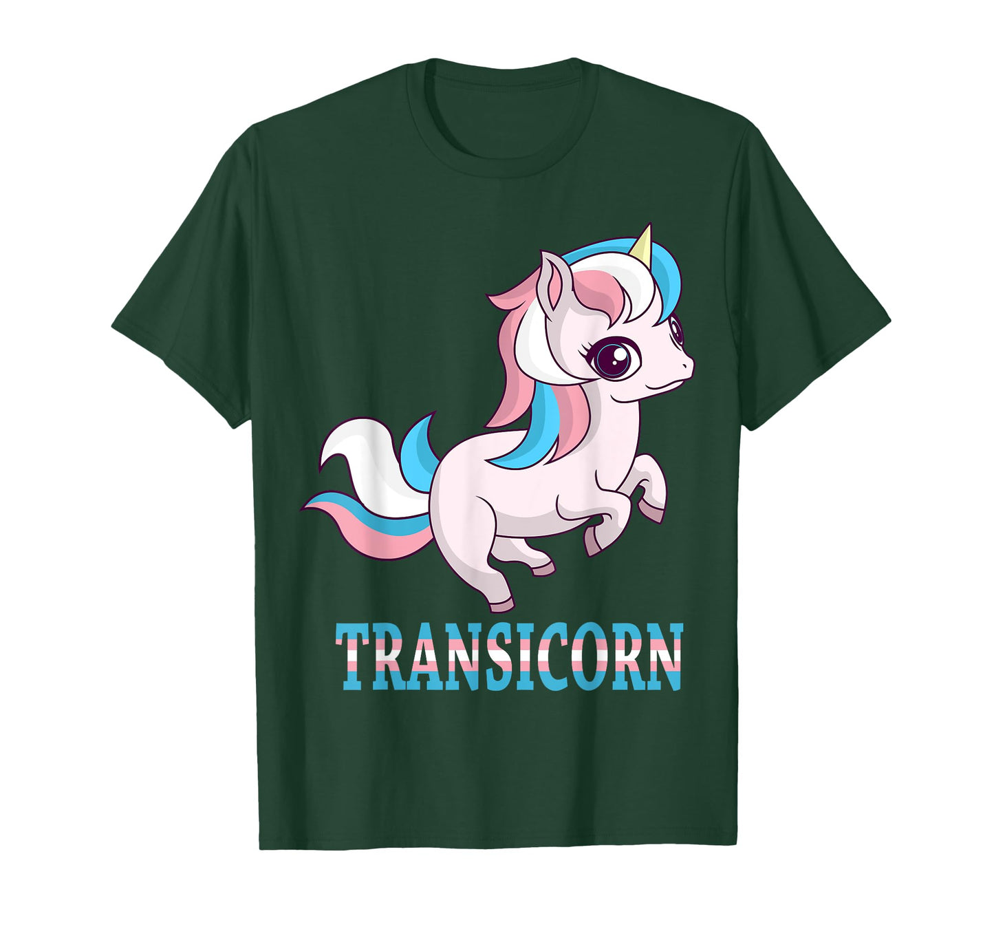 Transicorn Transgender Unicorn LGBTQ Pride Month T-Shirt