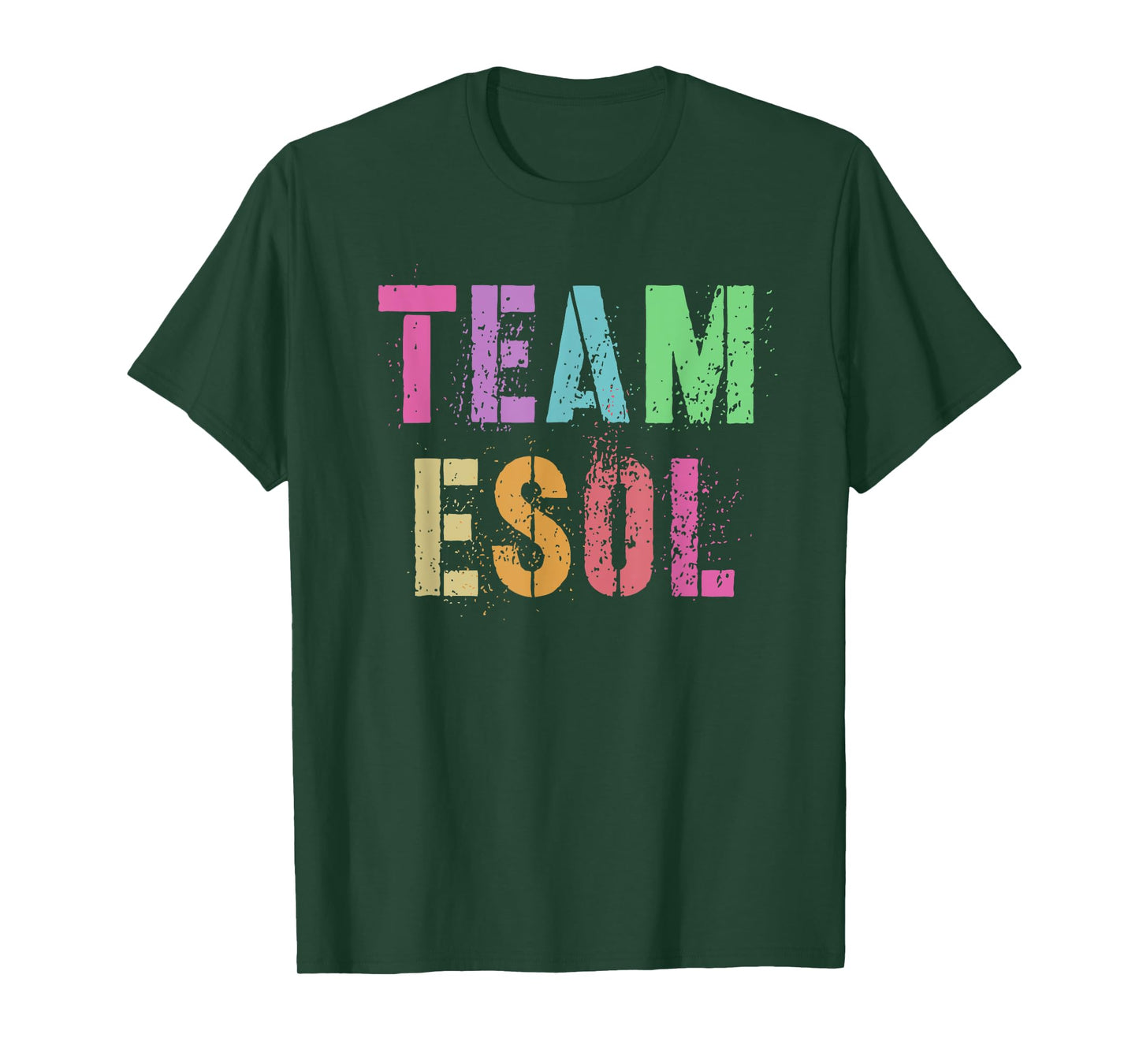 TEAM ESOL ESL Teacher Crew Teach English Language Squad Men Women Kids T-Shirt